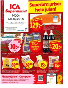 ICA Supermarket - Höör - Förhandsvisning av reklamblad från butik ICA Supermarket aktuell från 15.12.2025