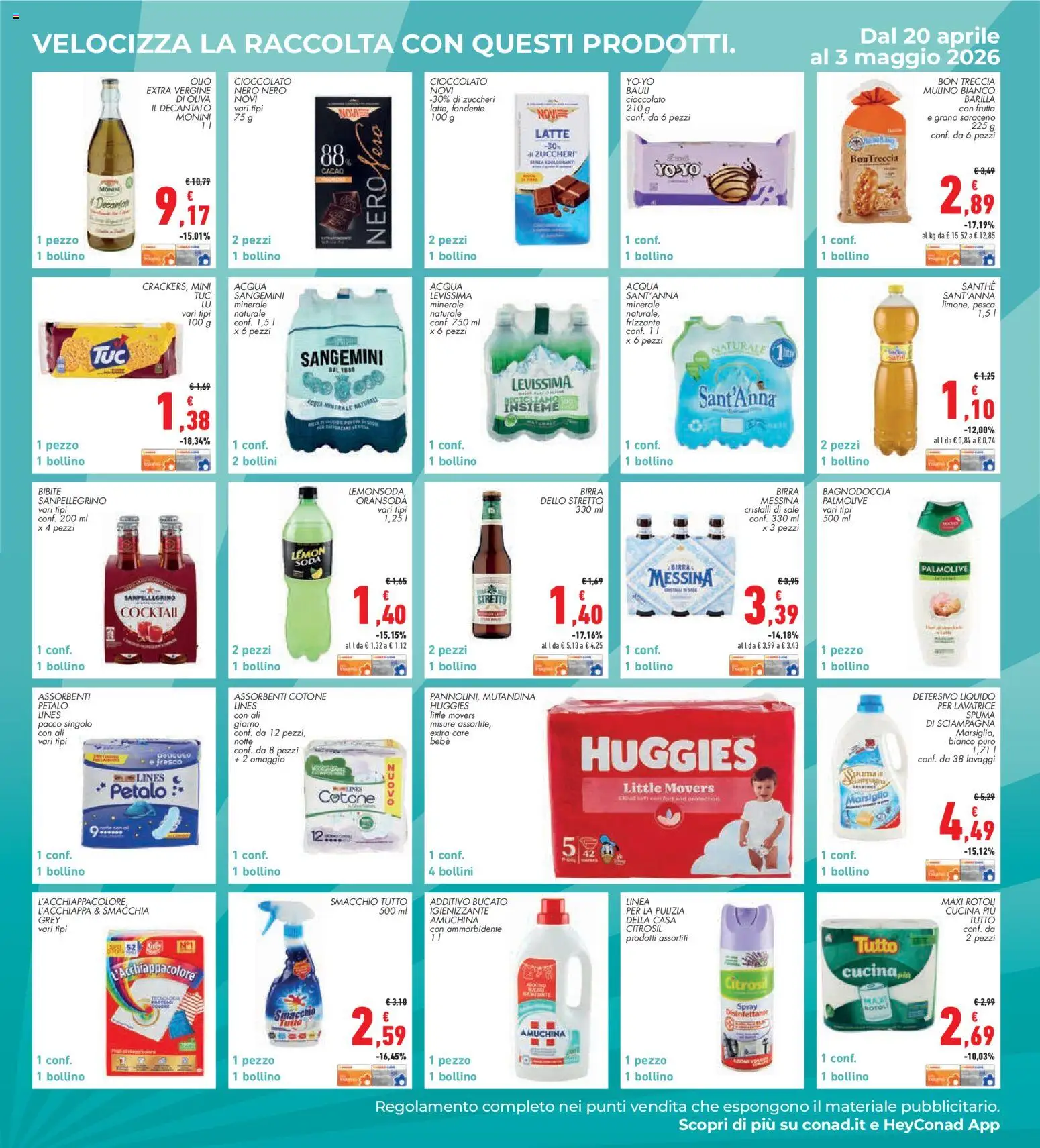 Volantino Conad del 23.04.2026 | Pagina: 33 | Prodotti: Latte, Pesca, Lavatrice, Cacao