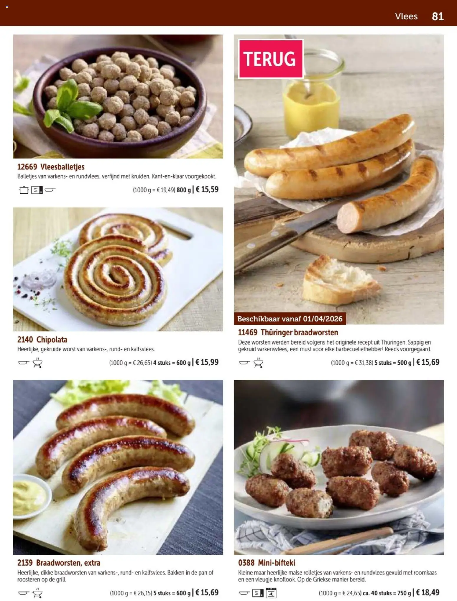 {H1} | Pagina: 81 | Producten: Chipolata, Sós kalács, Roomkaas, Pan