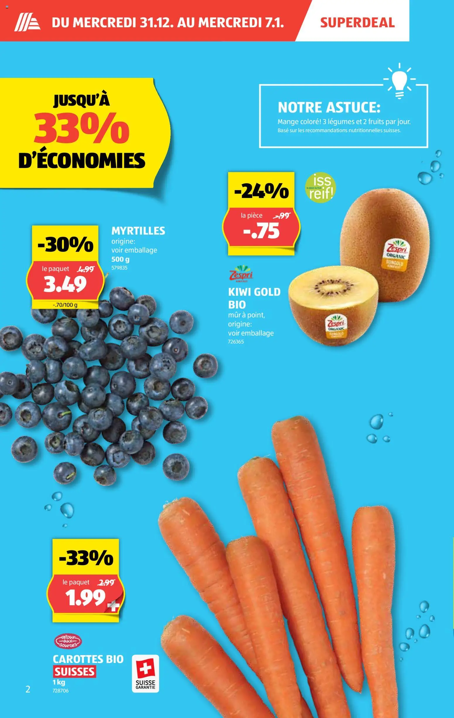 Aldi Aktionen FR – gültig ab 31.12.2025 | Seite: 3 | Produkte: Kiwi