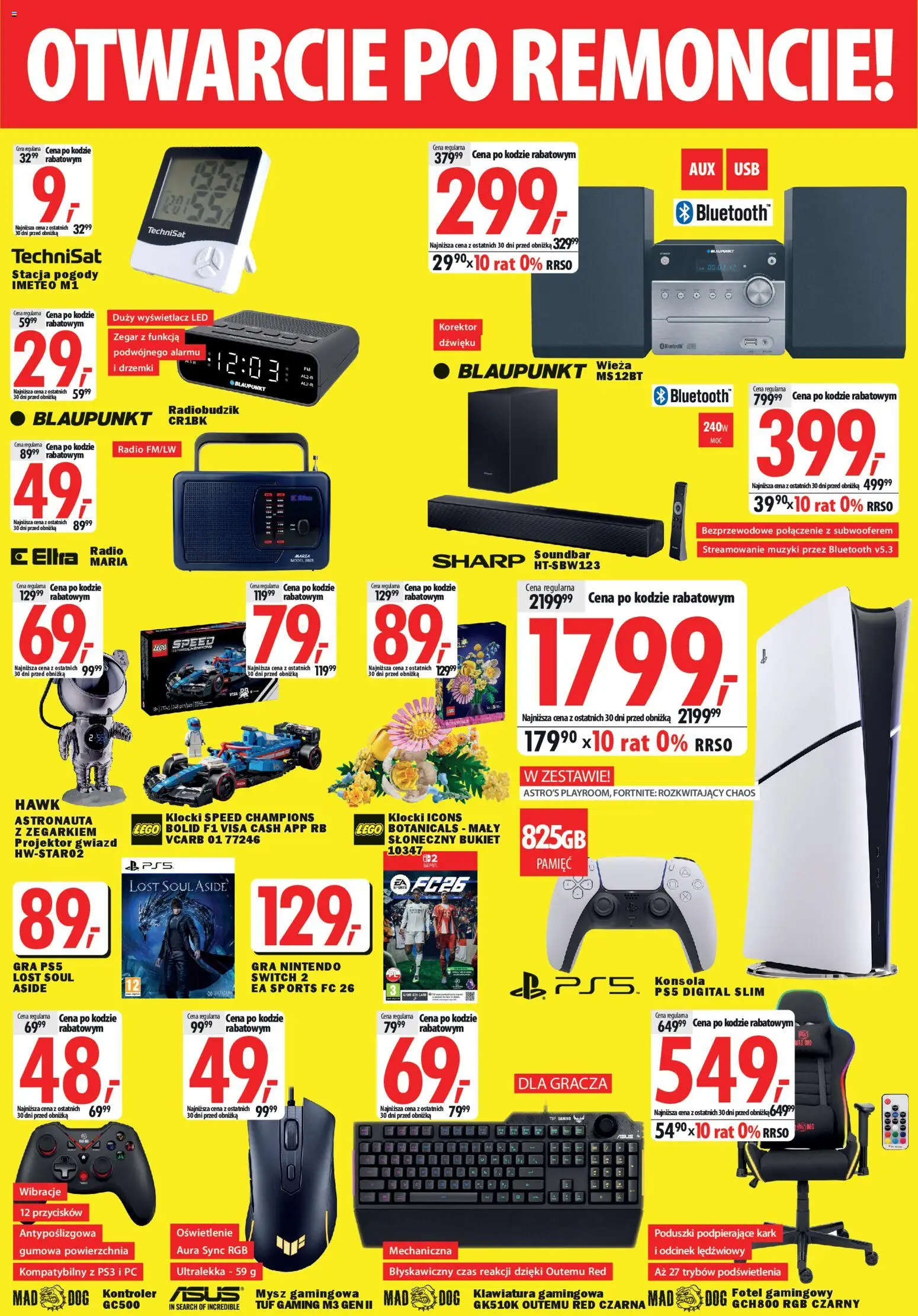 Mediaexpert Gazetka - Otwarcie po remoncie Bytów od 29.01.2026 | Strona: 3 | Produkty: PC, Mysz, Zegar, Projektor gwiazd