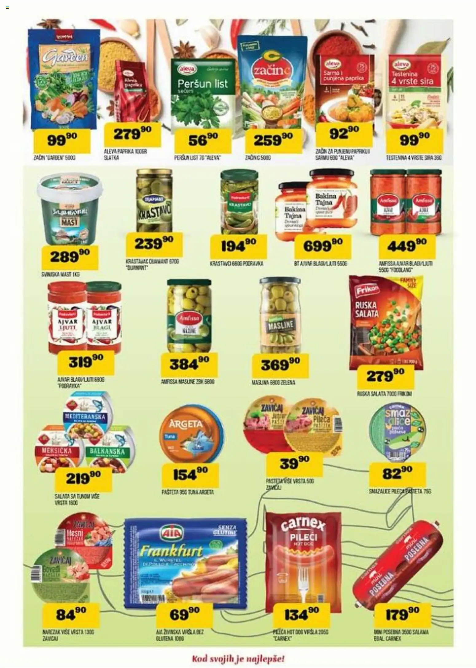 VP Dima katalog - važi od 23.10.2025 | Strana: 4 | Proizvode: Ruska salata, Ajvar, Salama, Pašteta
