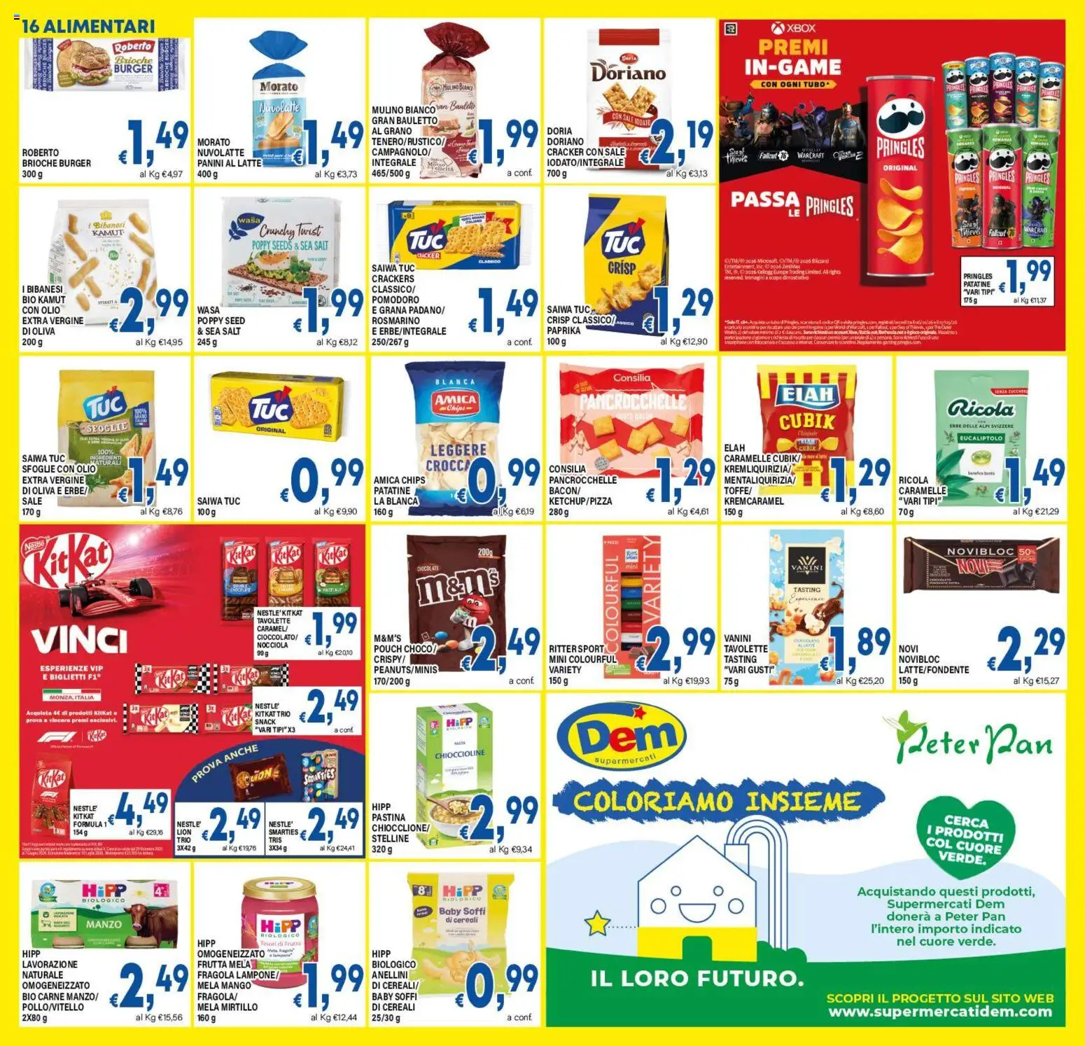 Volantino DEM del 25.02.2026 | Pagina: 16 | Prodotti: Sale, Latte, Tubo, Crackers