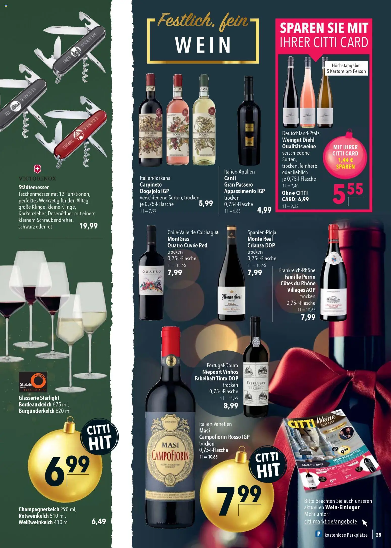 CITTI Markt Prospekt 	 – gültig ab 17.12.2025 | Seite: 25 | Produkte: Wein