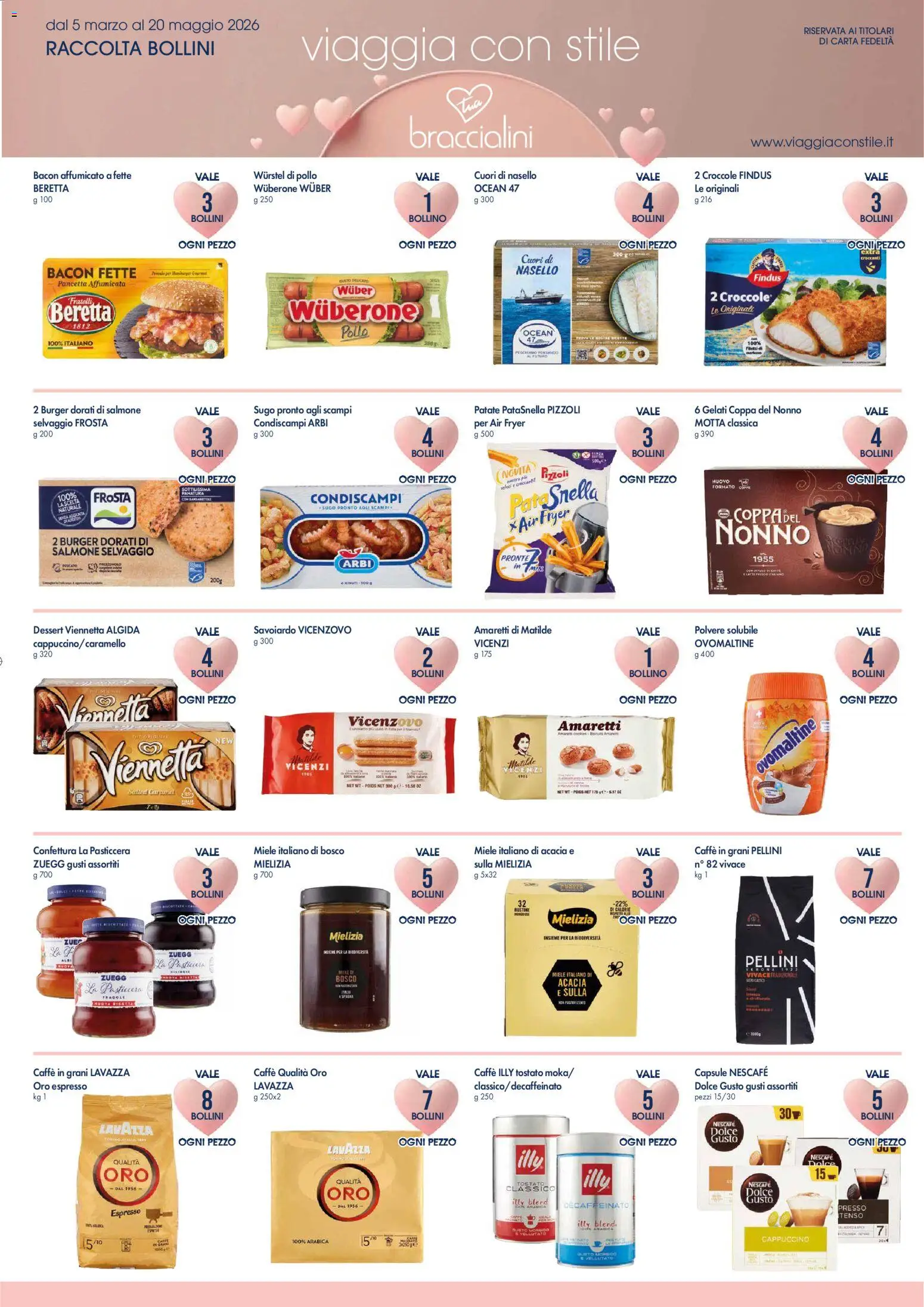 Volantino Famila del 26.03.2026 | Pagina: 4 | Prodotti: Caffè, Pancetta, Patate, Sugo