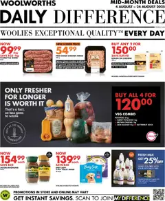 Preview of Woolworths specials valid from 04.08.2025