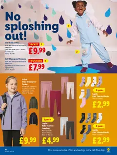 Preview of Lidl - Lidl Weekly valid from 30.10.2025 | Page: 16 | Products: Jacket, Socks, Leggings