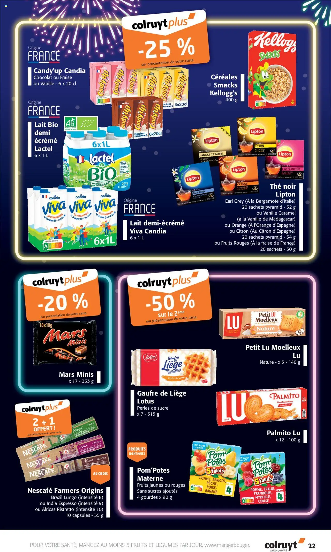 {H1} | Page: 22 | Produits: Citron, Sucre, Lait, Thé