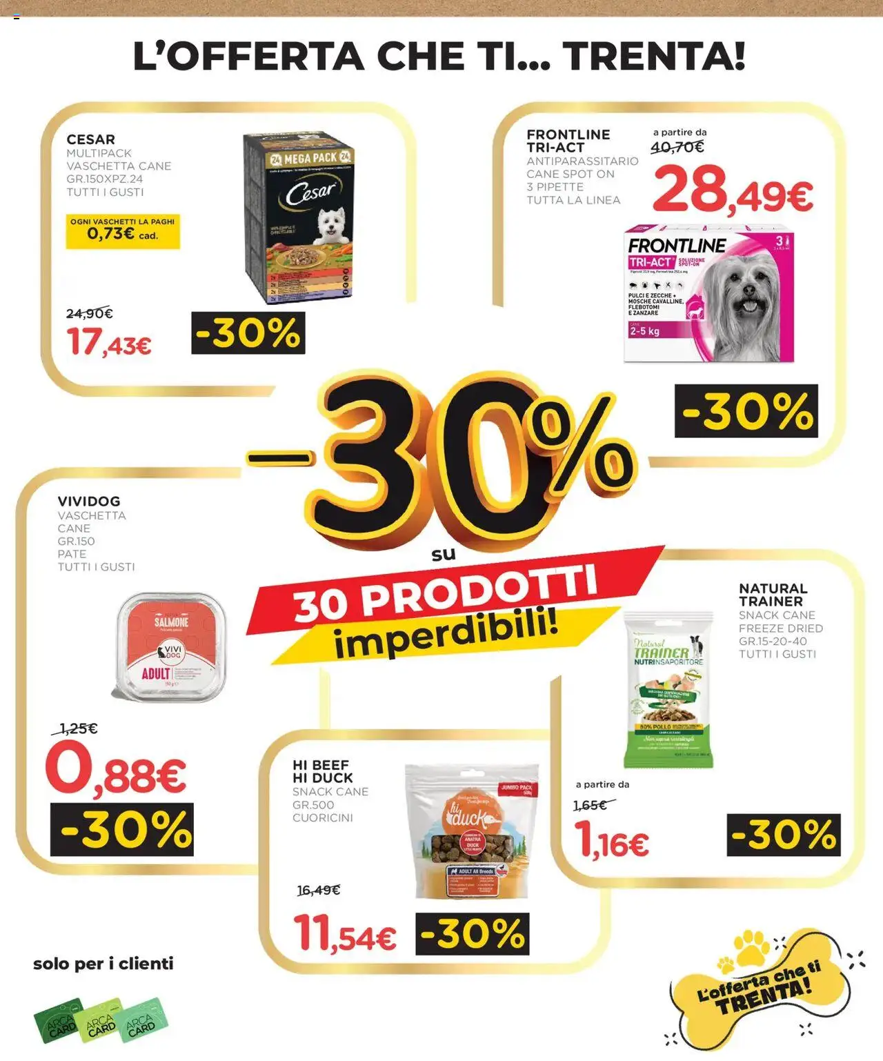 Volantino Arcaplanet del 20.10.2025 | Pagina: 7 | Prodotti: Paté, Pollo, Salmone