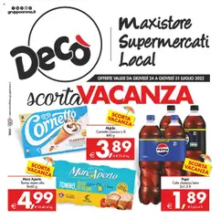 Anteprima del volantino Decò Maxistore, Supermercati, Local - Sicilia catalogo valido a partire dal 24.07.2025