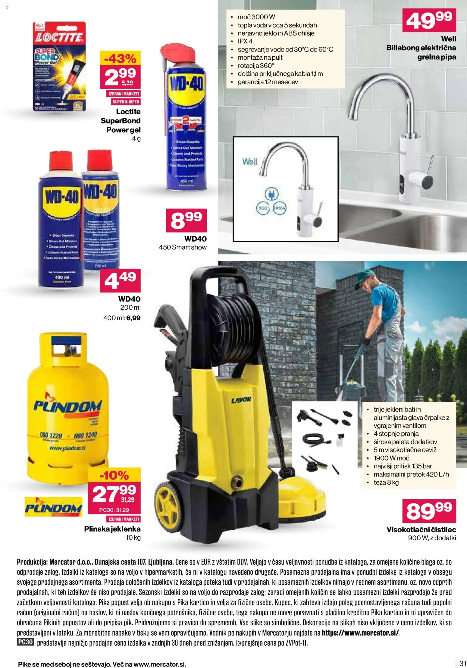 Novi Mercator katalog ponudbe – veljaven od 11.03.2026 | Stran: 31 | Izdelki: Teza, Voda
