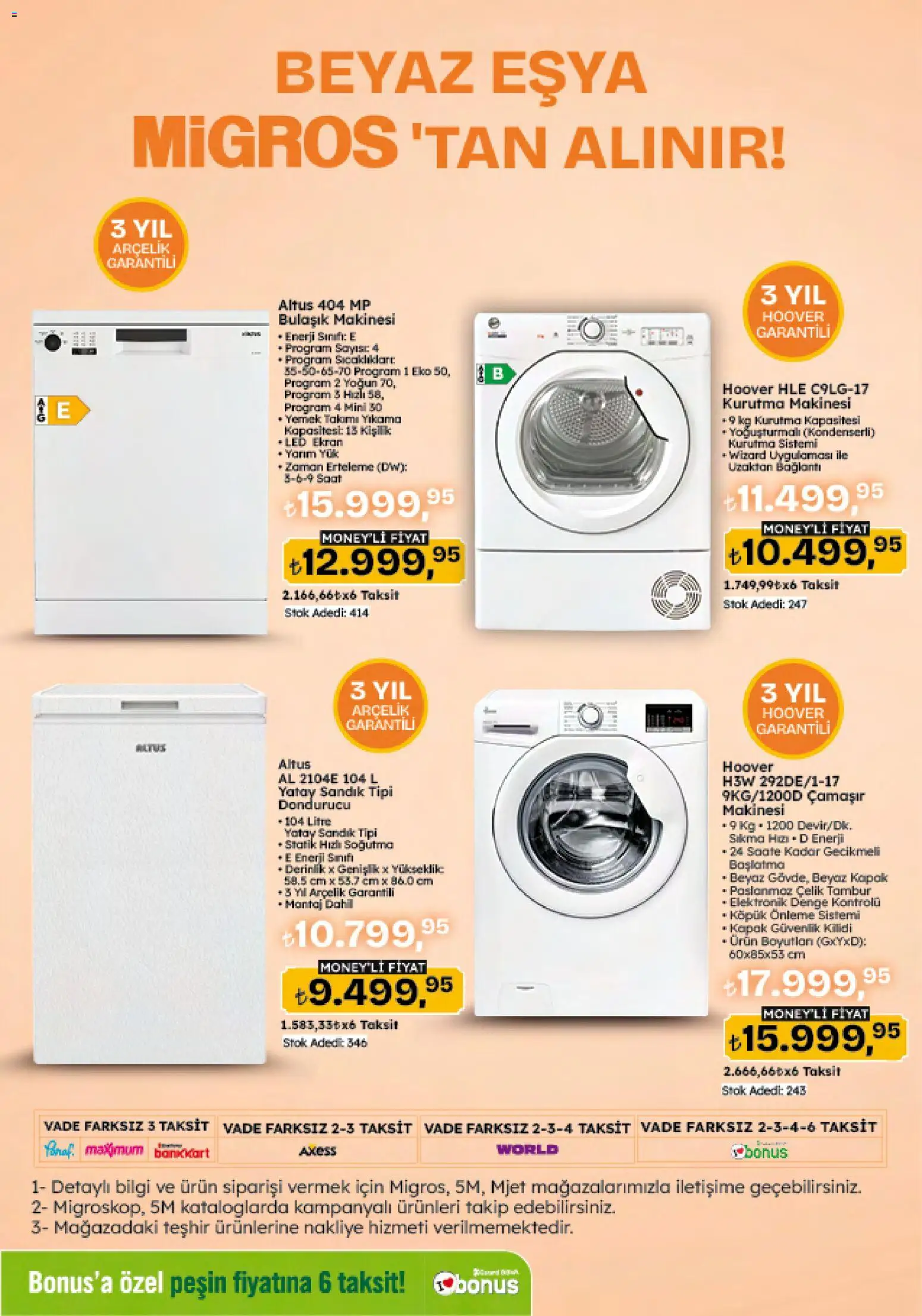 Migros Katalog - 5M Migroskop Dijital - 23.10.2025 tarihinden itibaren geçerlidir | Sayfa: 107 | Ürünler: Yemek takımı, Dondurucu, Çamaşır makinesi, Bulaşık makinesi