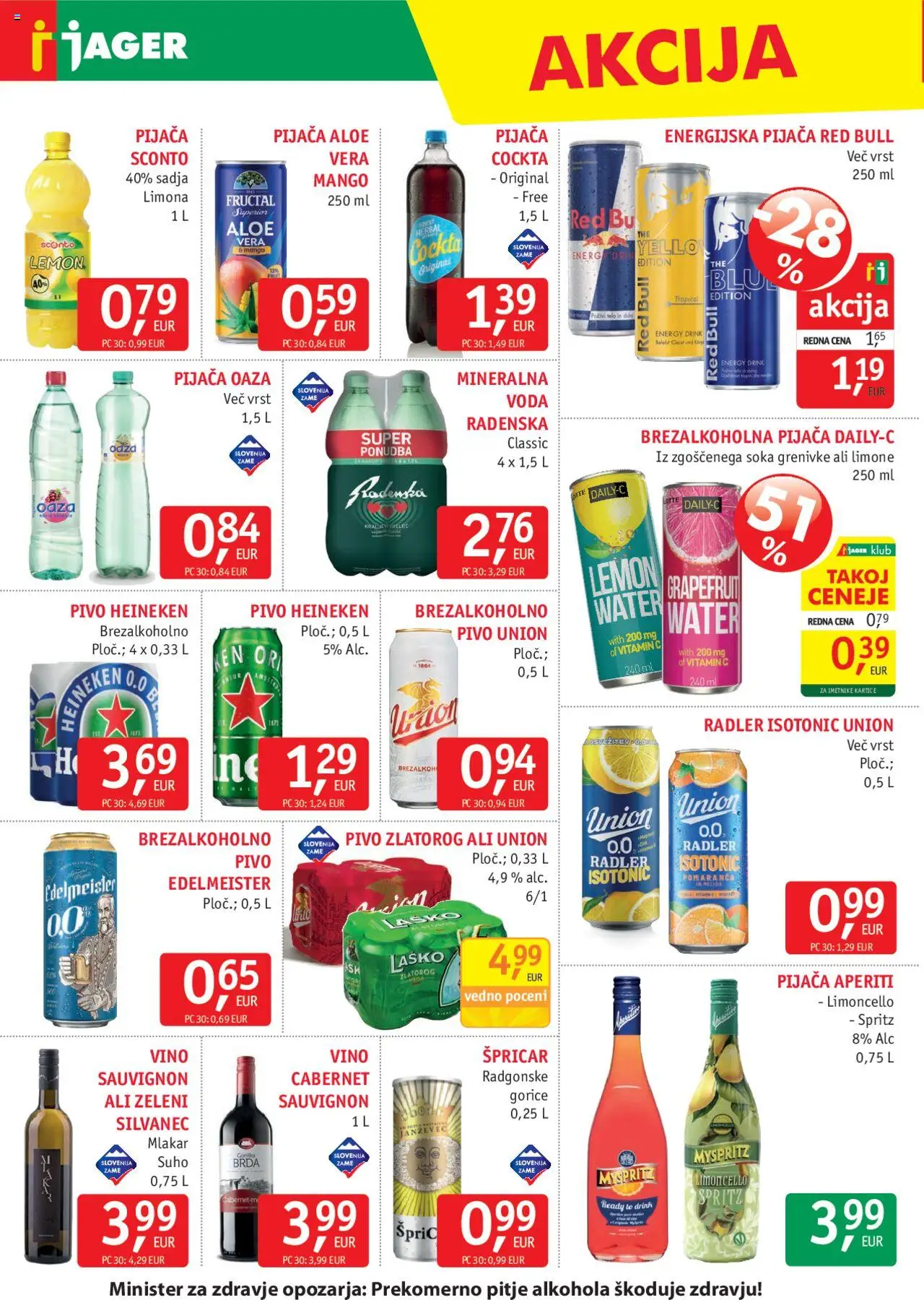 Novi Jager katalog ponudbe – veljaven od 10.09.2025 | Stran: 12 | Izdelki: Falafel, Radler, Vino, Voda