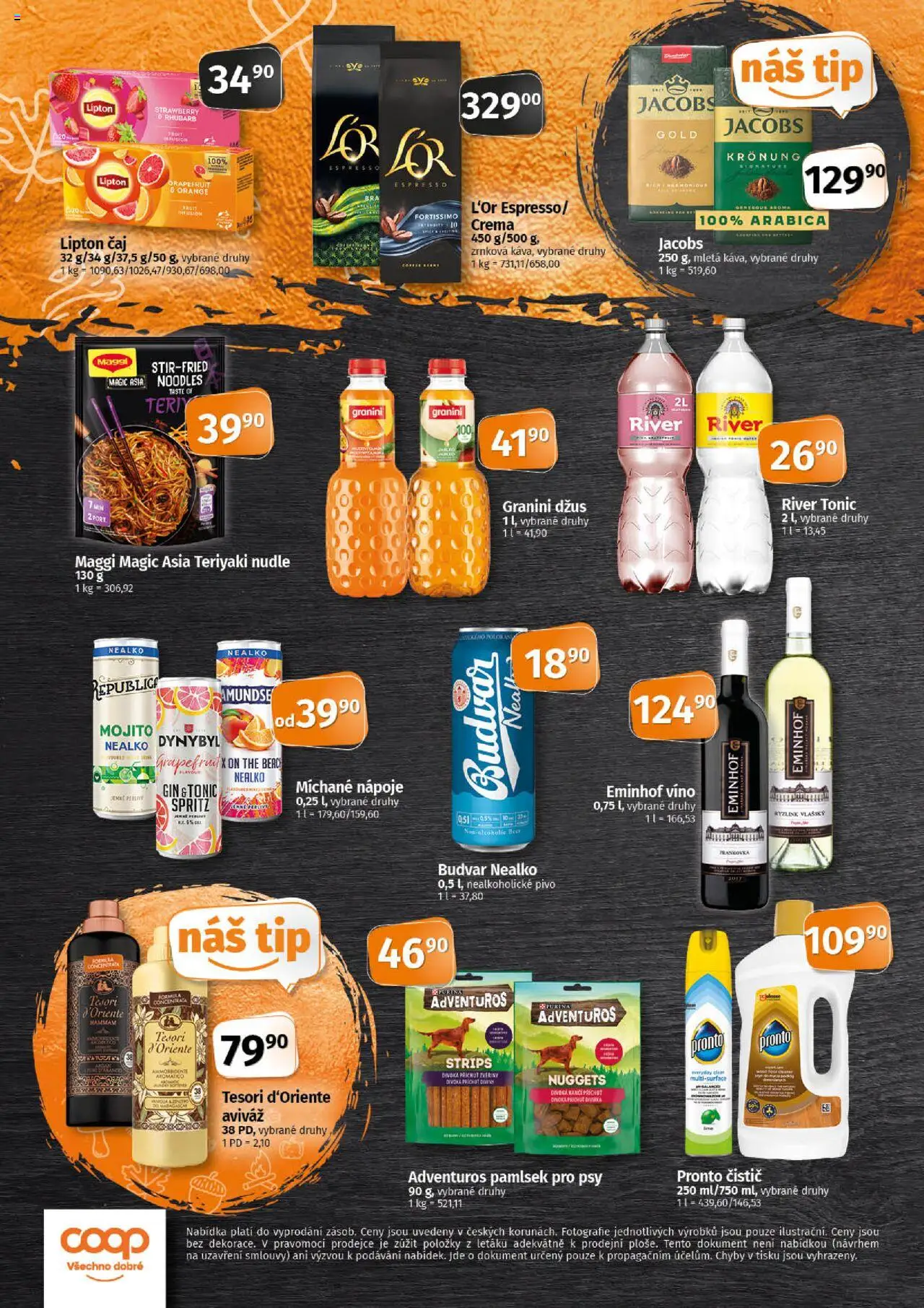 Coop leták - Tip Extra od 01.10.2025 | Strana: 4 | Produkty: Aviváž, Gin, Tonic, Granini