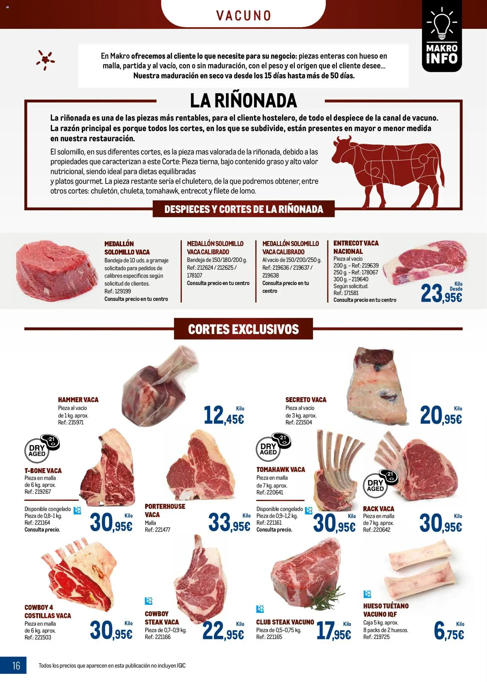 Makro - Especial Carnes Canarias │ válido desde el 03.11.2025 | Página: 16 | Productos: Peso, Filete, Bandeja, Caja