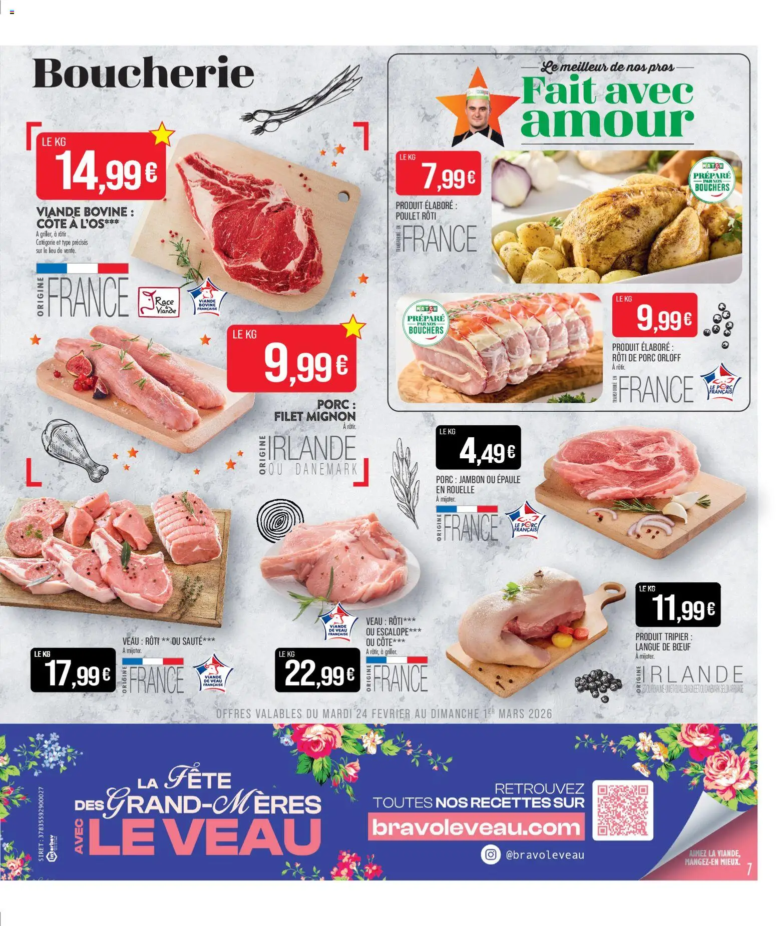 {H1} | Page: 9 | Produits: Jambon, Veau roti, Filet mignon, Porc