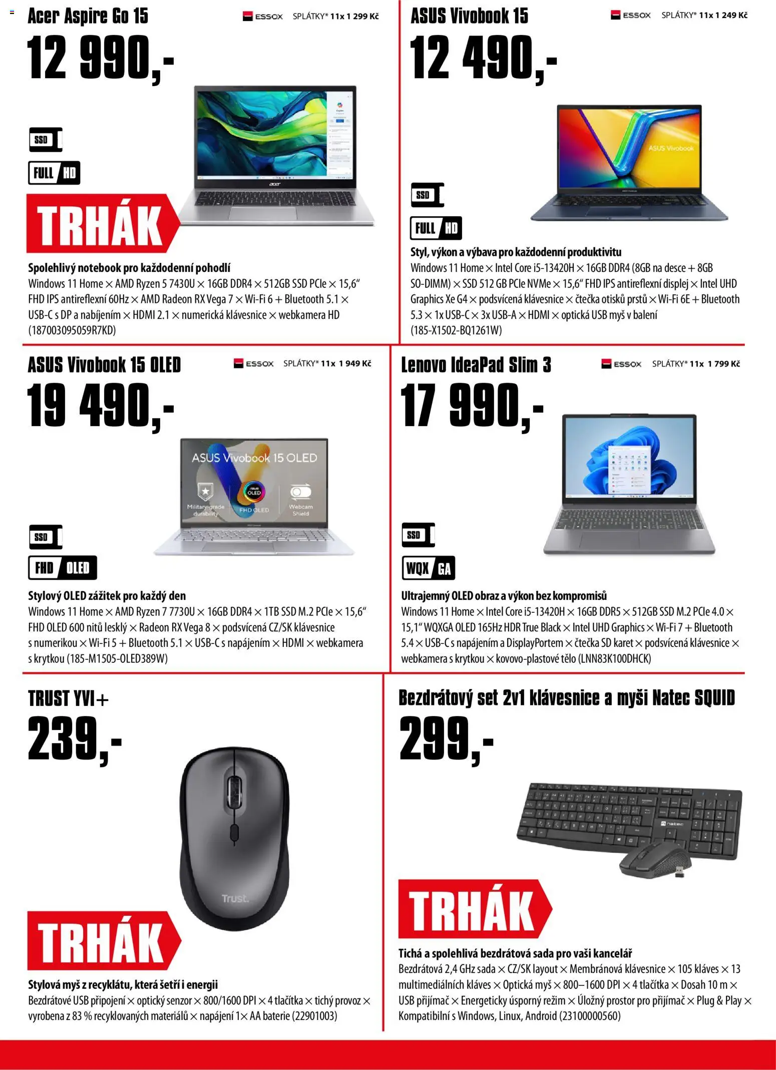 Comfor leták od 02.01.2026 | Strana: 2 | Produkty: Myš, Klávesnice, USB, Obraz