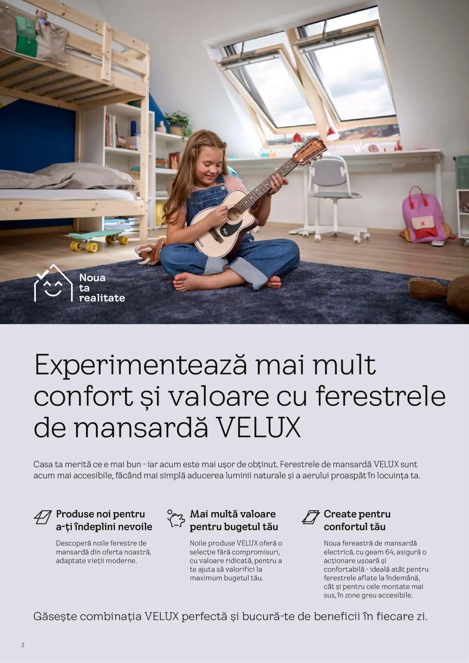 Noul catalog Velux – valabil de la 03.02.2026 | Pagină: 2 | Produse: Fereastră