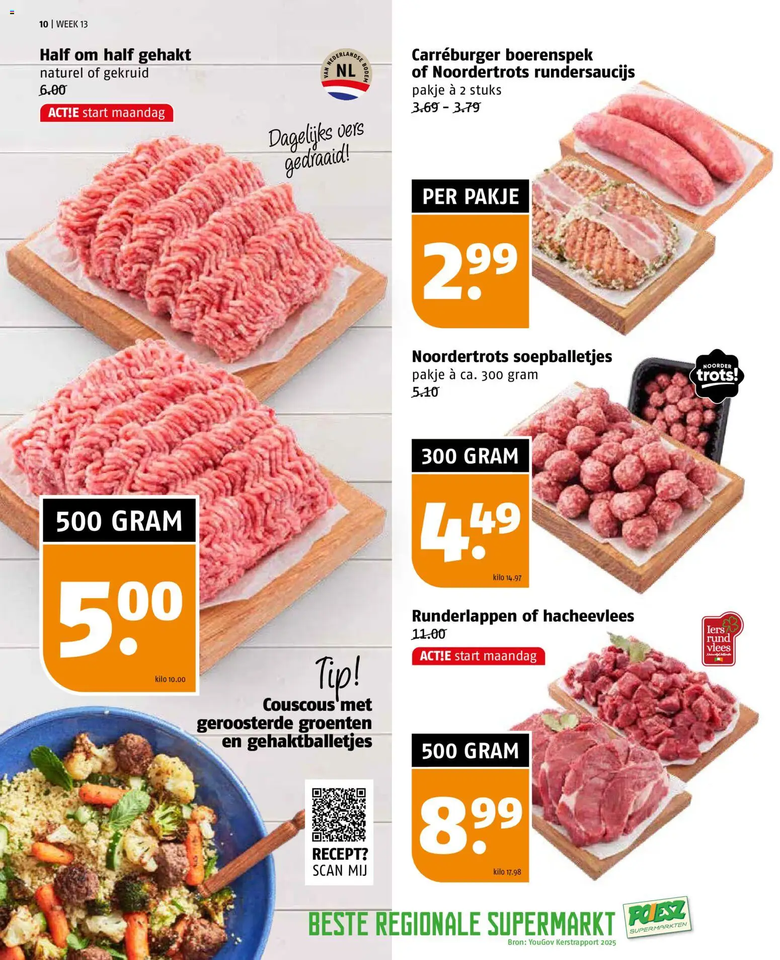 {H1} | Pagina: 10 | Producten: Kisperec, Gehakt, Groenten