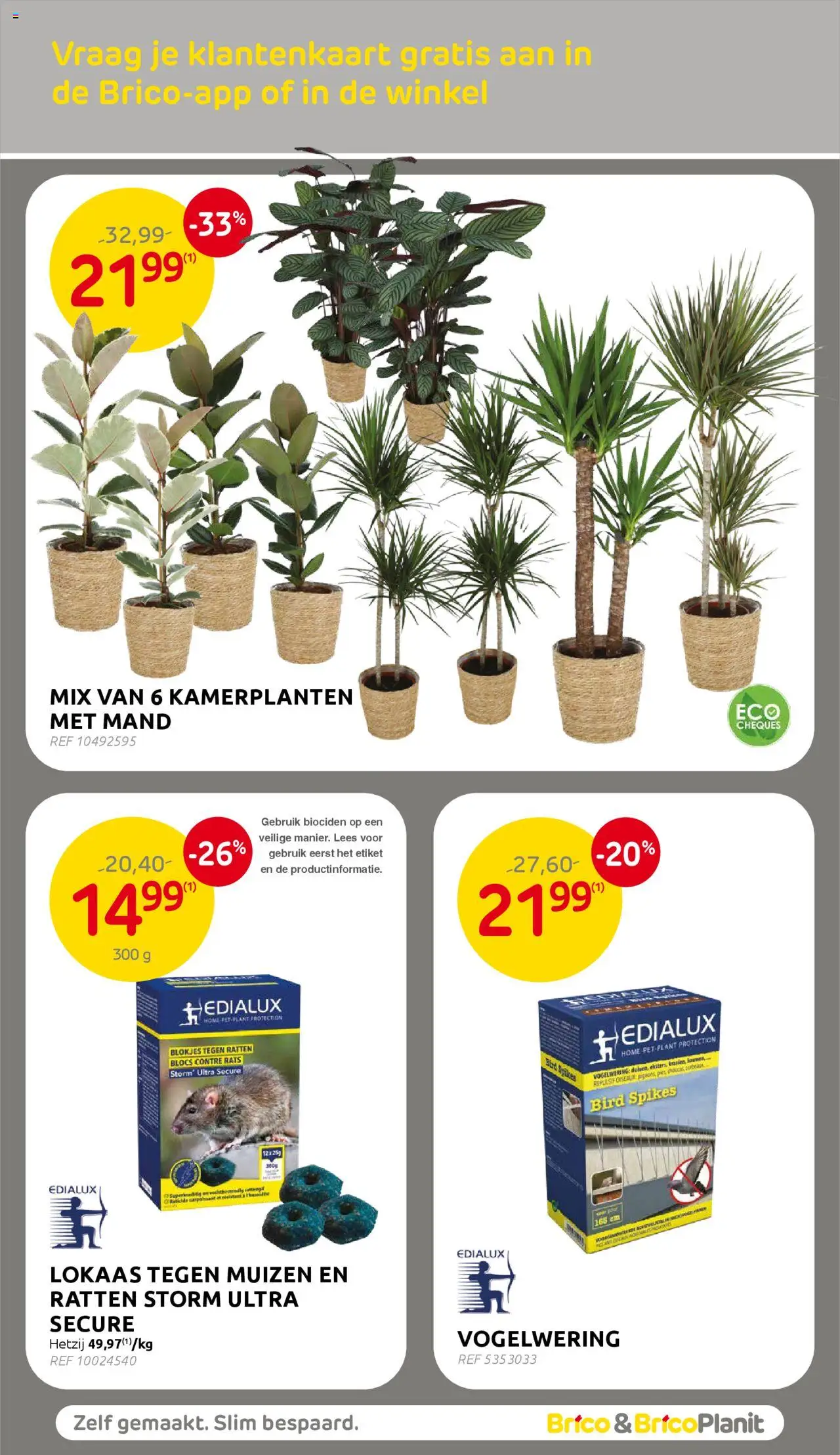 {H1} | Pagina: 54 | Producten: Lokaas, Kamerplanten, Mand