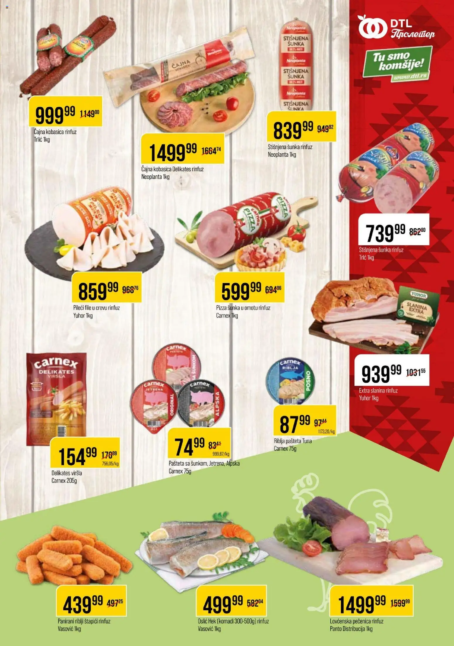 Metalac Proleter katalog - važi od 03.01.2026 | Strana: 5 | Proizvode: Šunka, Slanina, Kobasica, Pašteta