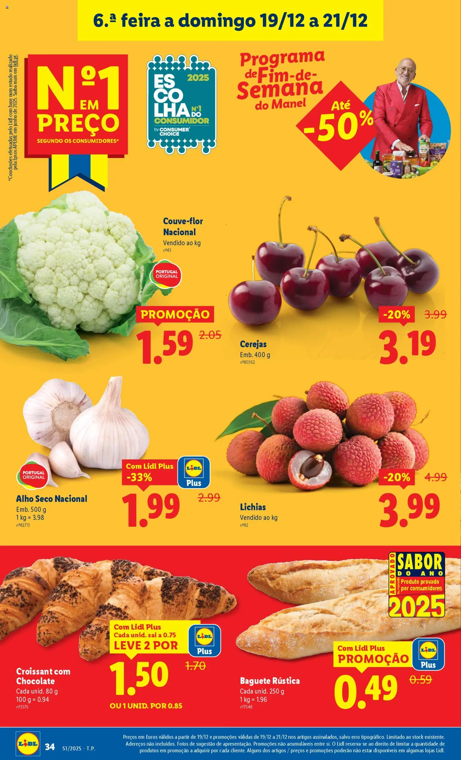 Lidl folheto │ válido de 15.12.2025 | Página: 34 | Produtos: Couve-flor, Base, Chocolate
