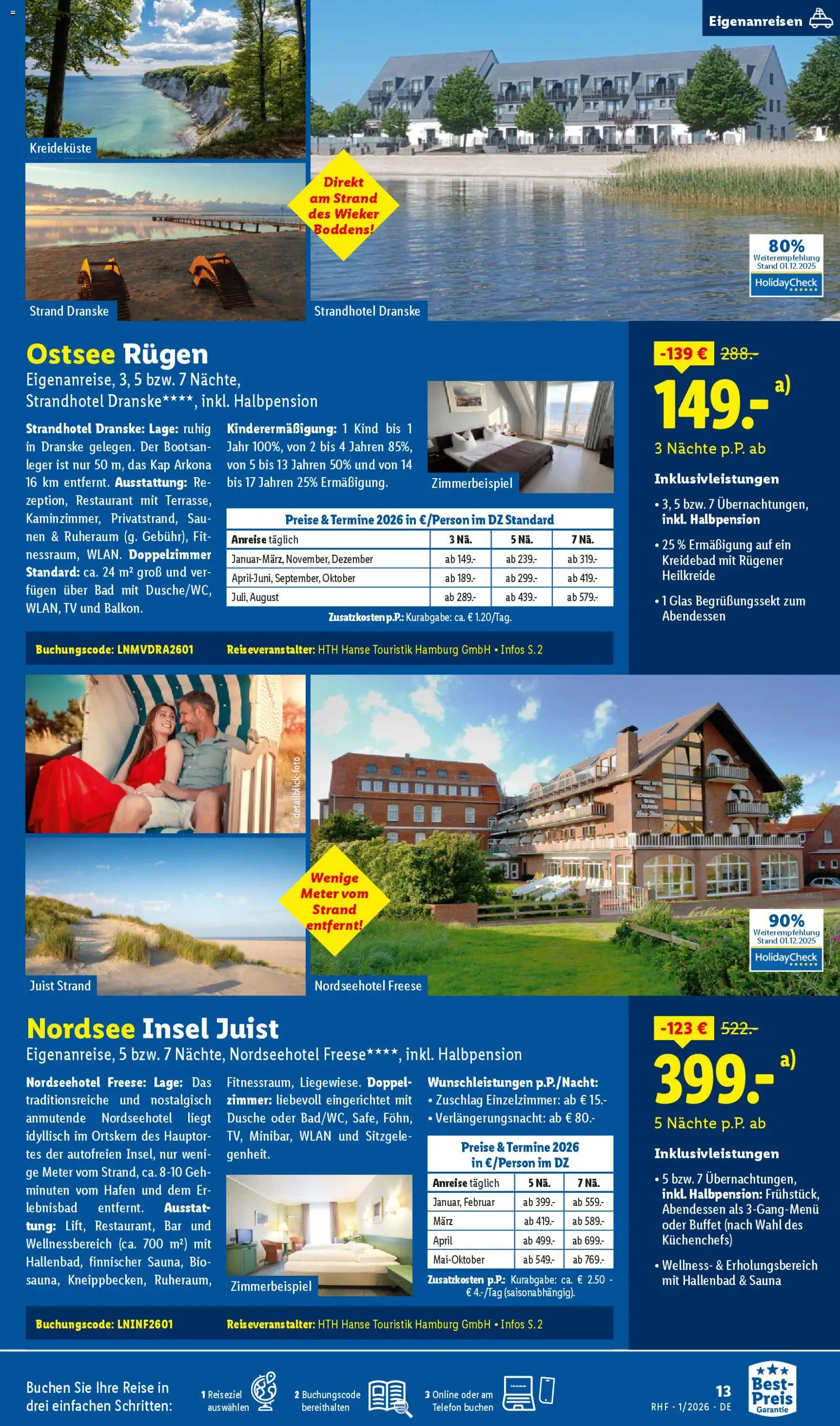 Lidl Reisen Prospekt 	 – gültig ab 29.12.2025 | Seite: 13 | Produkte: Bad, Dusche, Telefon, TV