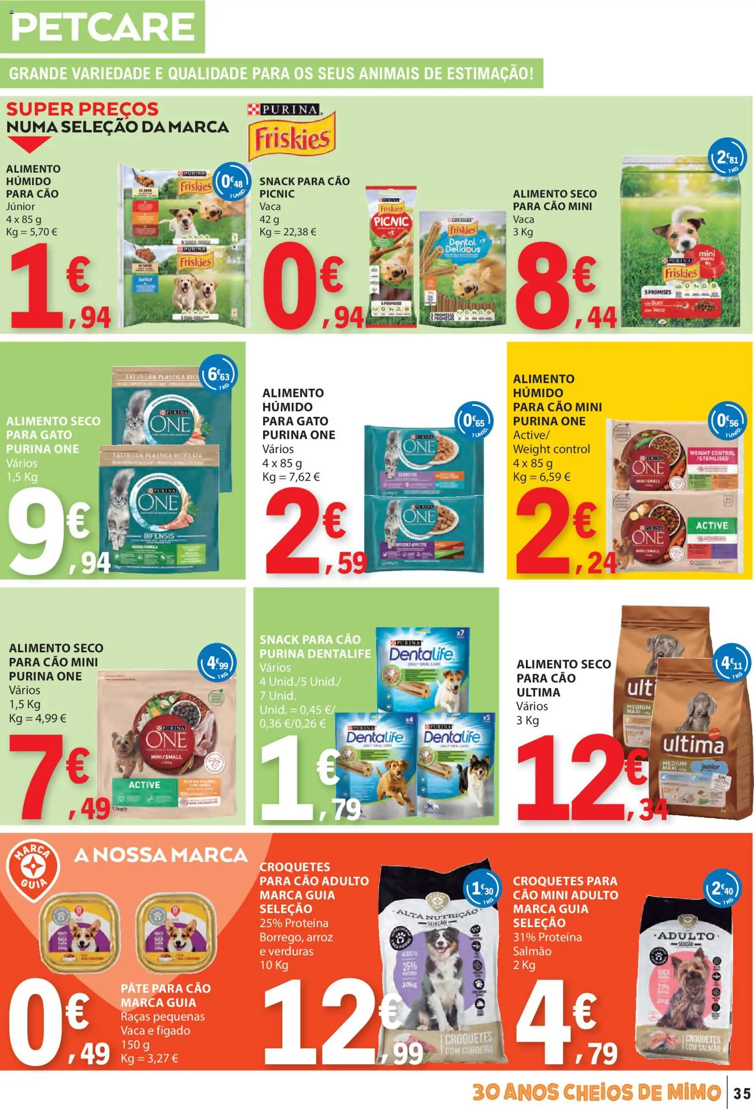 E.Leclerc folheto │ válido de 12.03.2026 | Página: 35 | Produtos: Purina one, Salmão, Arroz, Proteina