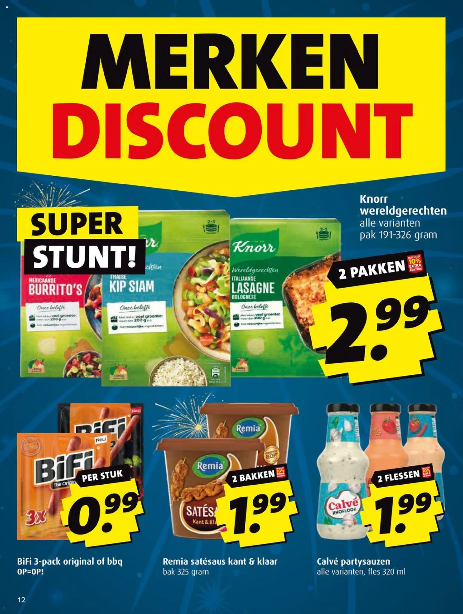 {H1} | Pagina: 12 | Producten: Fles, Lasagne, Kip, Knoflook