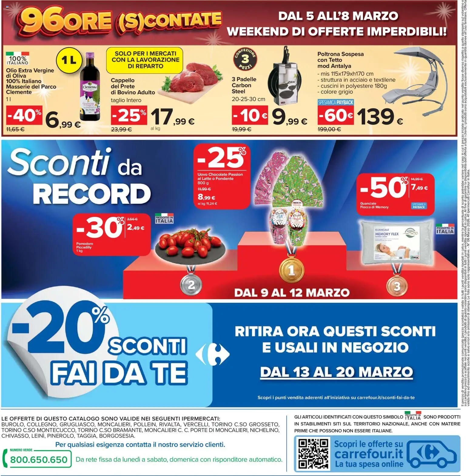 Volantino Carrefour del 02.03.2026 | Pagina: 38 | Prodotti: Bovino, Latte, Olio extra vergine, Guanciale