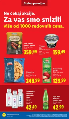 Yuhor kranjska kobasica sa sirom, 320 g; 1 kg = 1125.- - pregled Lidl kataloga - važi od 06.11.2025 | Strana: 28
