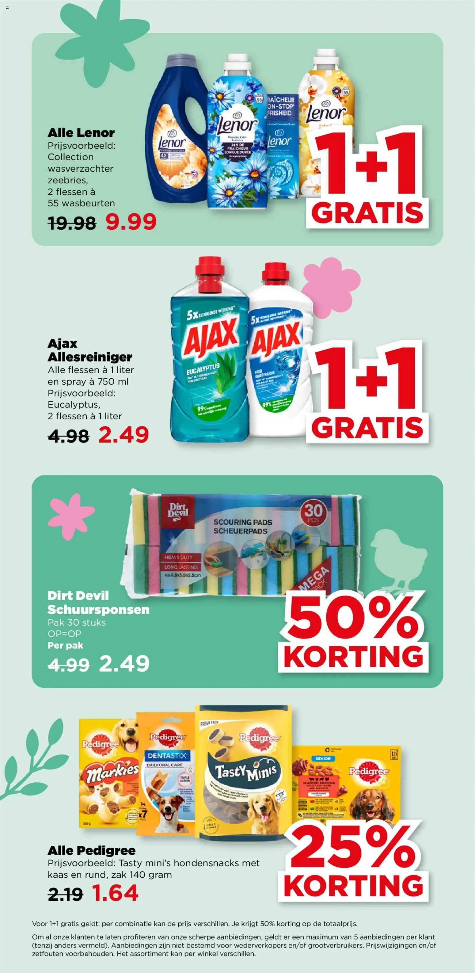 {H1} | Pagina: 50 | Producten: Snacks, Wasverzachter, Allesreiniger, Zak