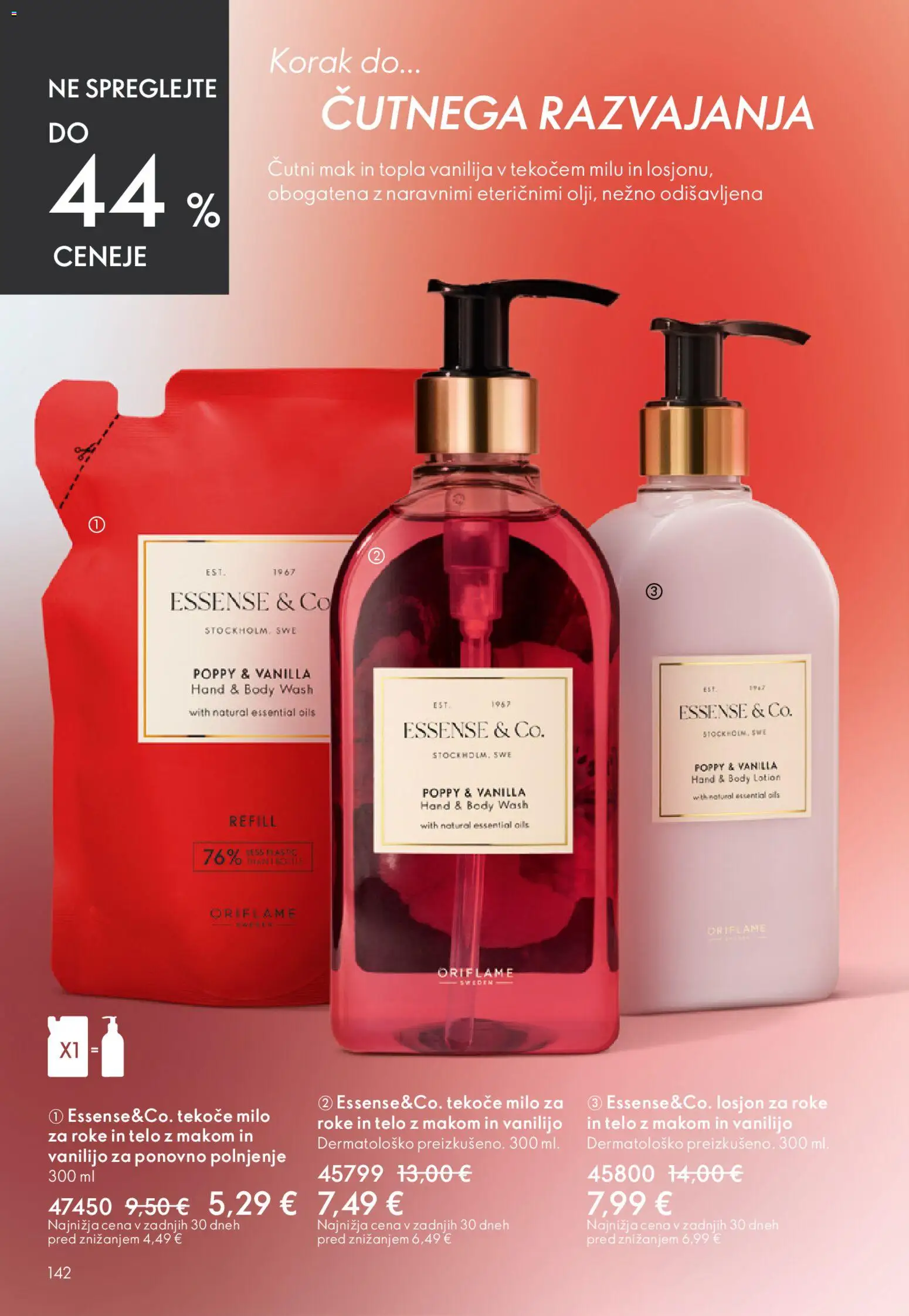 Novi Oriflame katalog ponudbe – veljaven od 22.04.2026 | Stran: 142 | Izdelki: Tekoče milo, Milo