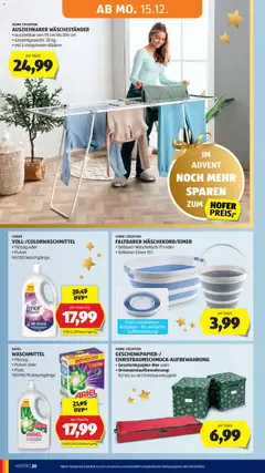 Hofer Flugblatt ab 12.12.2025 gültig | Seite: 32 | Produkte: Wasser, Waschmittel