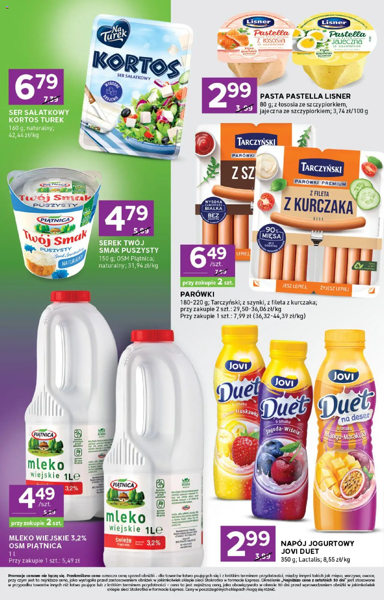 Stokrotka Gazetka - Express od 13.08.2025 | Strona: 4 | Produkty: Serek Twój Smak, Serek, Parówki, Mleko