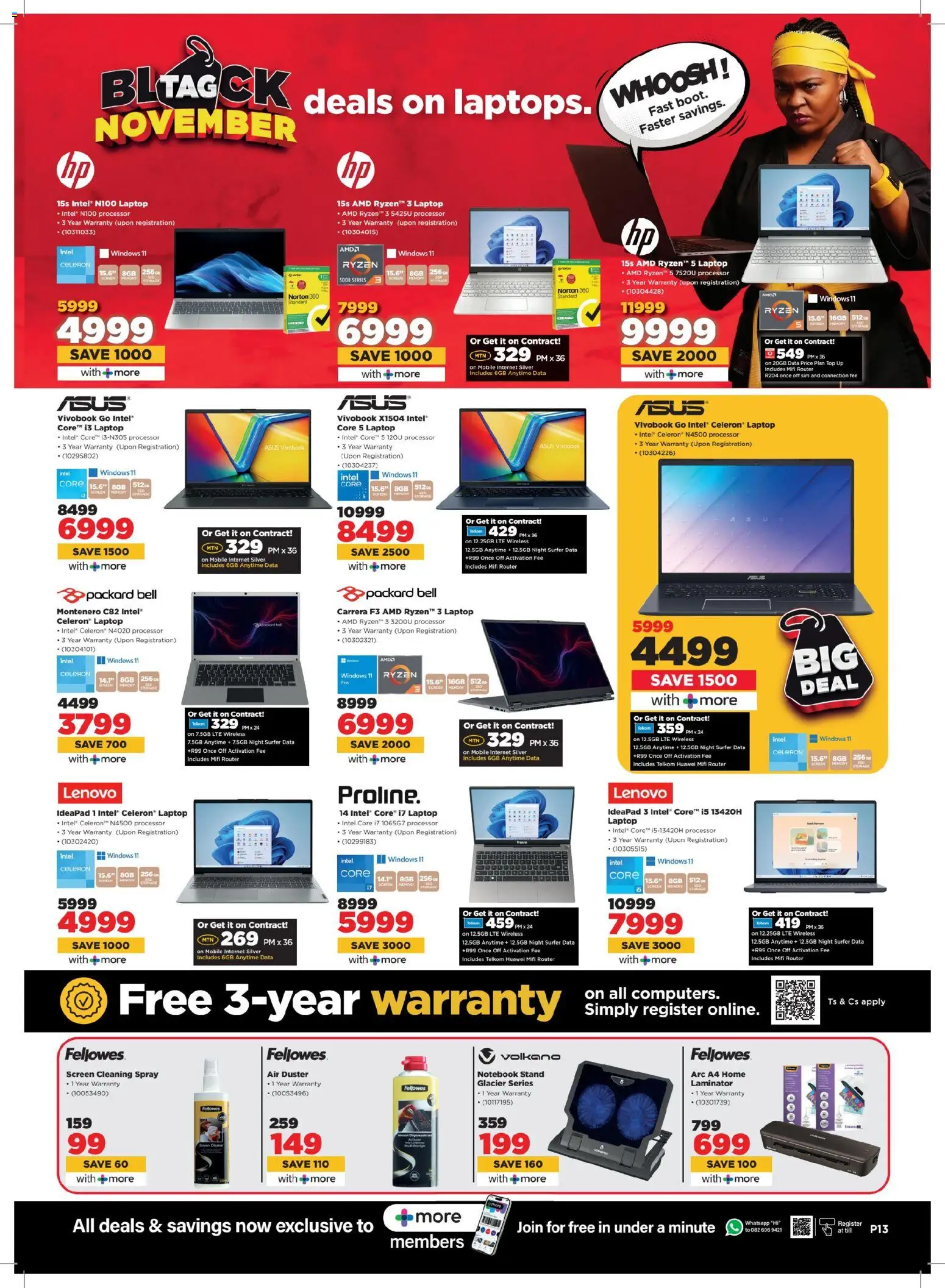 New HiFi Corp catalogue – valid from 24.11.2025 | Page: 13 | Products: Data, Sim, Router, Notebook