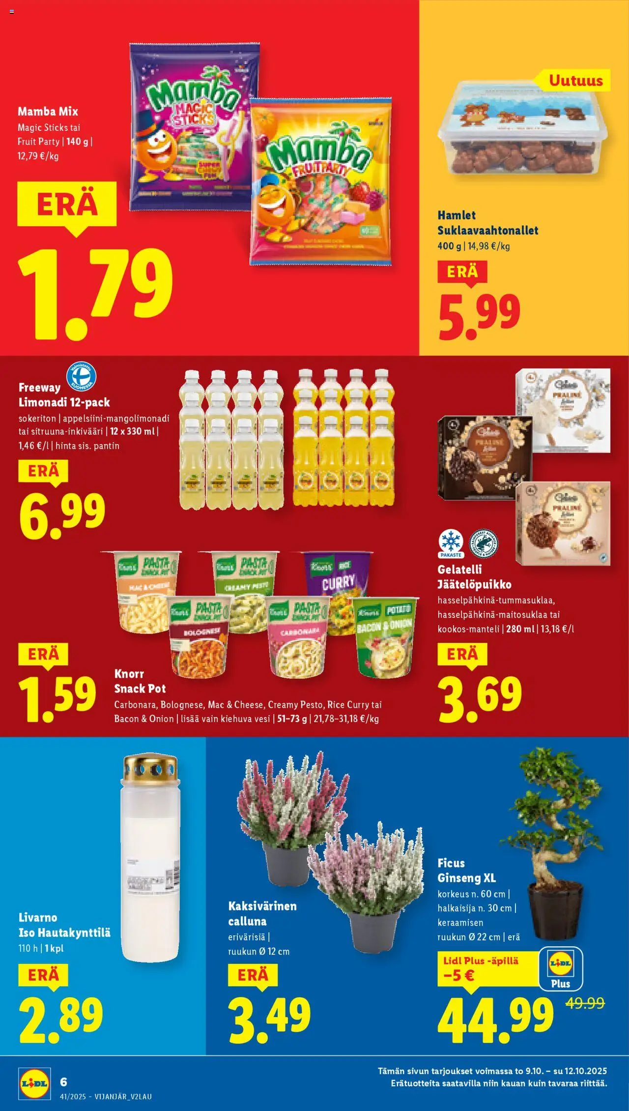 Lidl tarjoukset – voimassa 09.10.2025 alkaen | Sivu: 8 | Tuotteet: Curry, Pasta