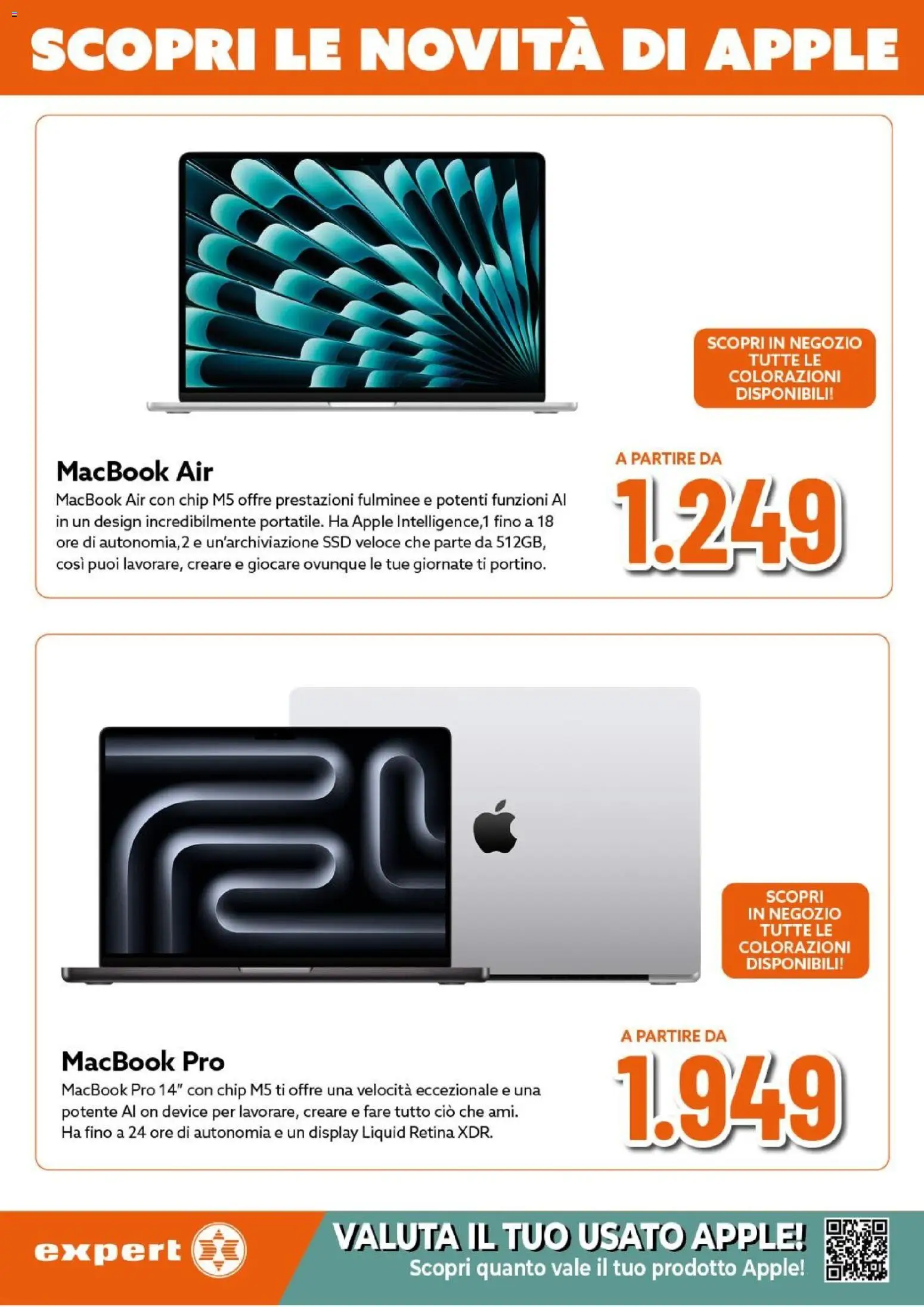 Volantino Expert del 12.03.2026 | Pagina: 32 | Prodotti: Macbook air, Macbook