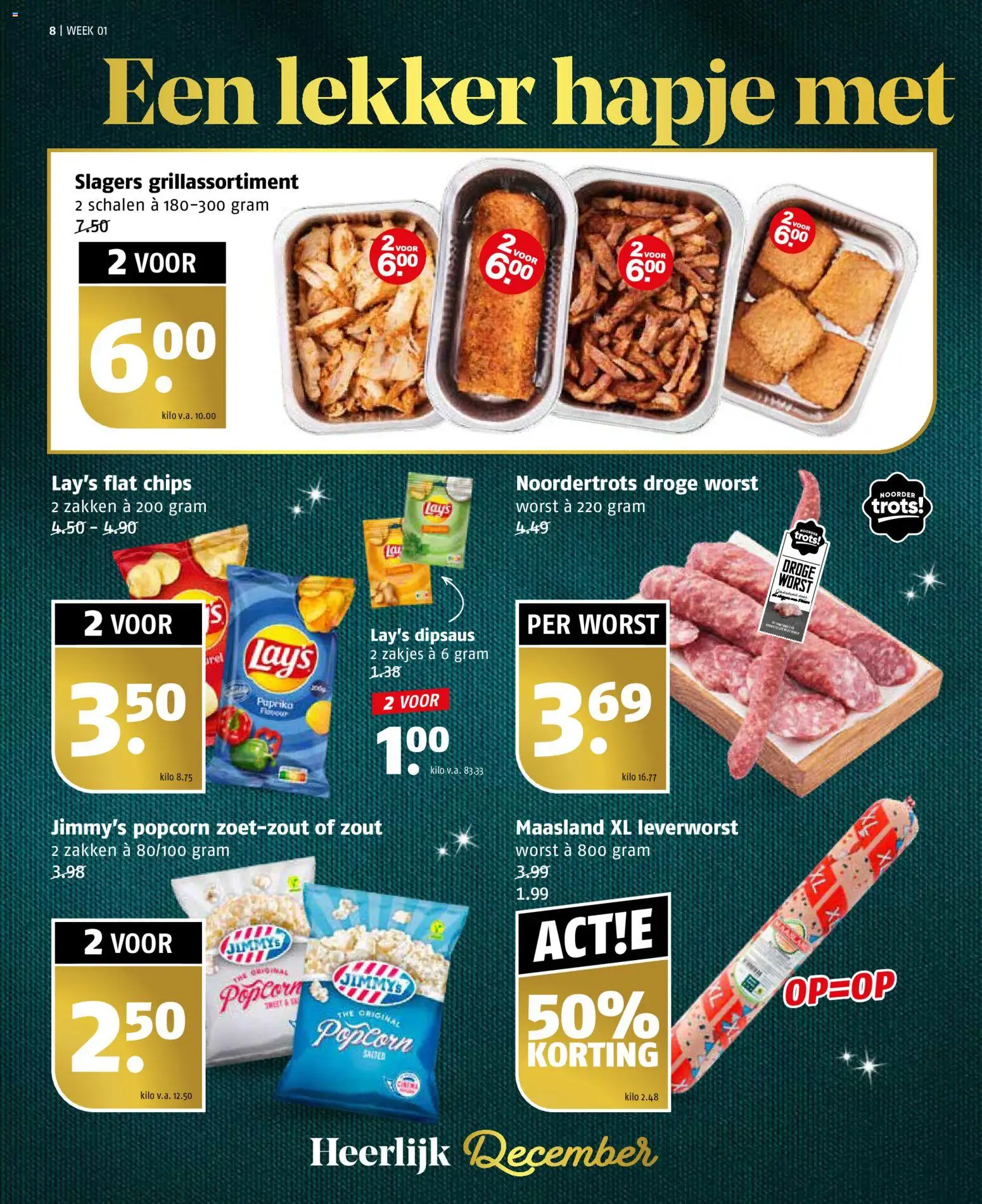 {H1} | Pagina: 8 | Producten: Chips, Worst, Kész piskótalap