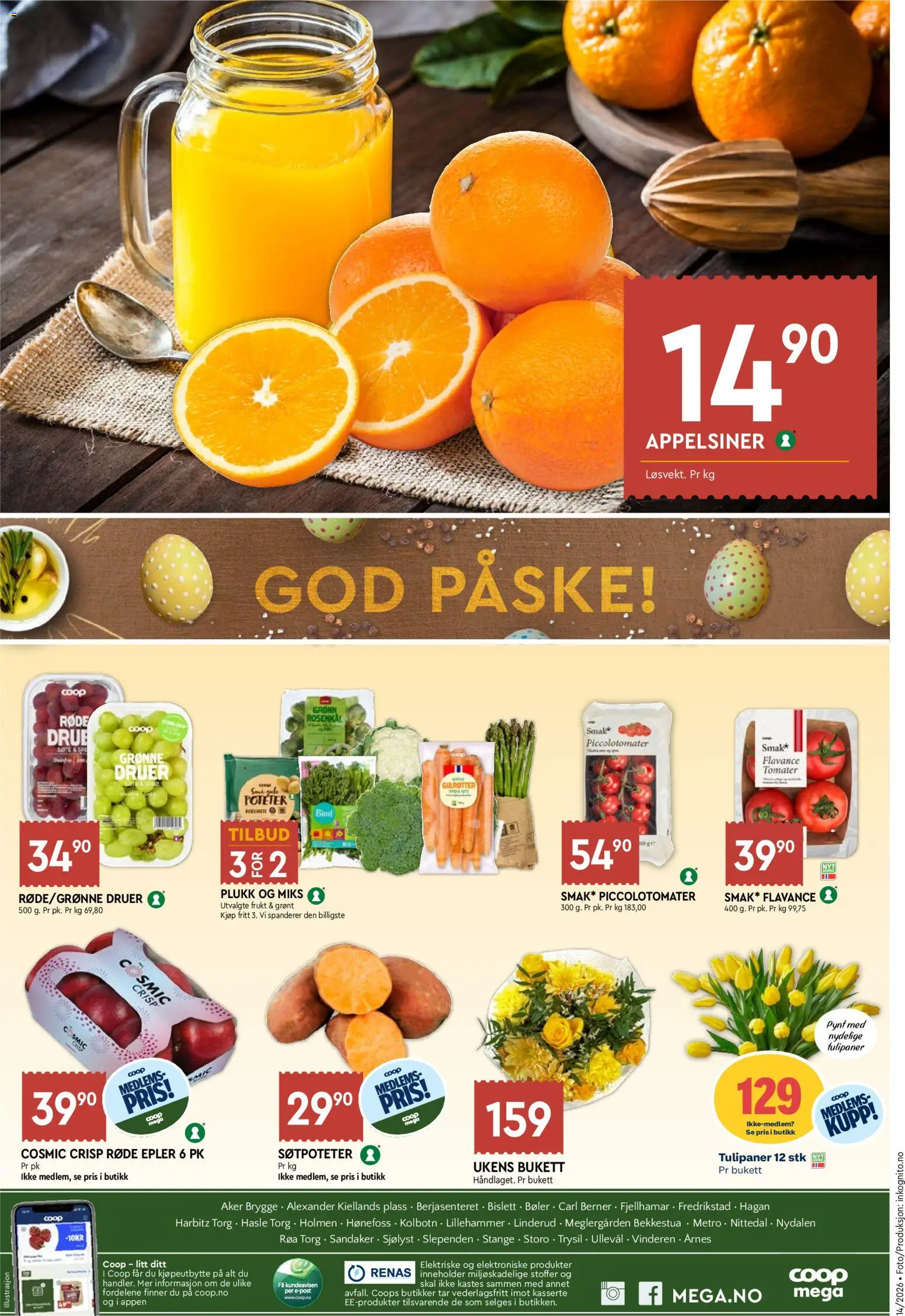 {H1} | Side: 8 | Produkter: Tomater, Медіапрогравач, Суміш дитяча, Rosenkål