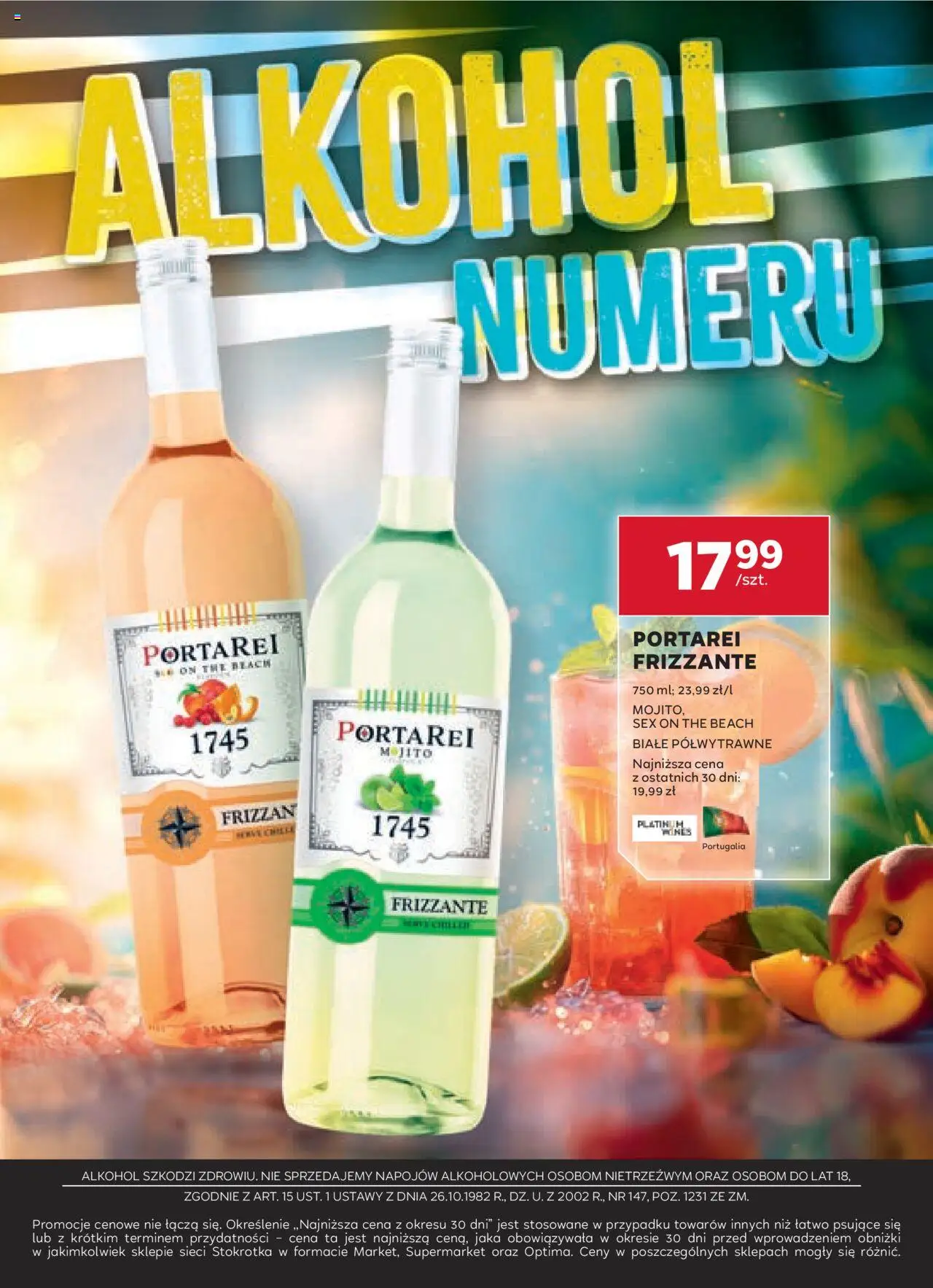 Stokrotka Gazetka - Oferta alkoholowa od 22.05.2025 | Strona: 15 | Produkty: Stokrotka, Alkohol