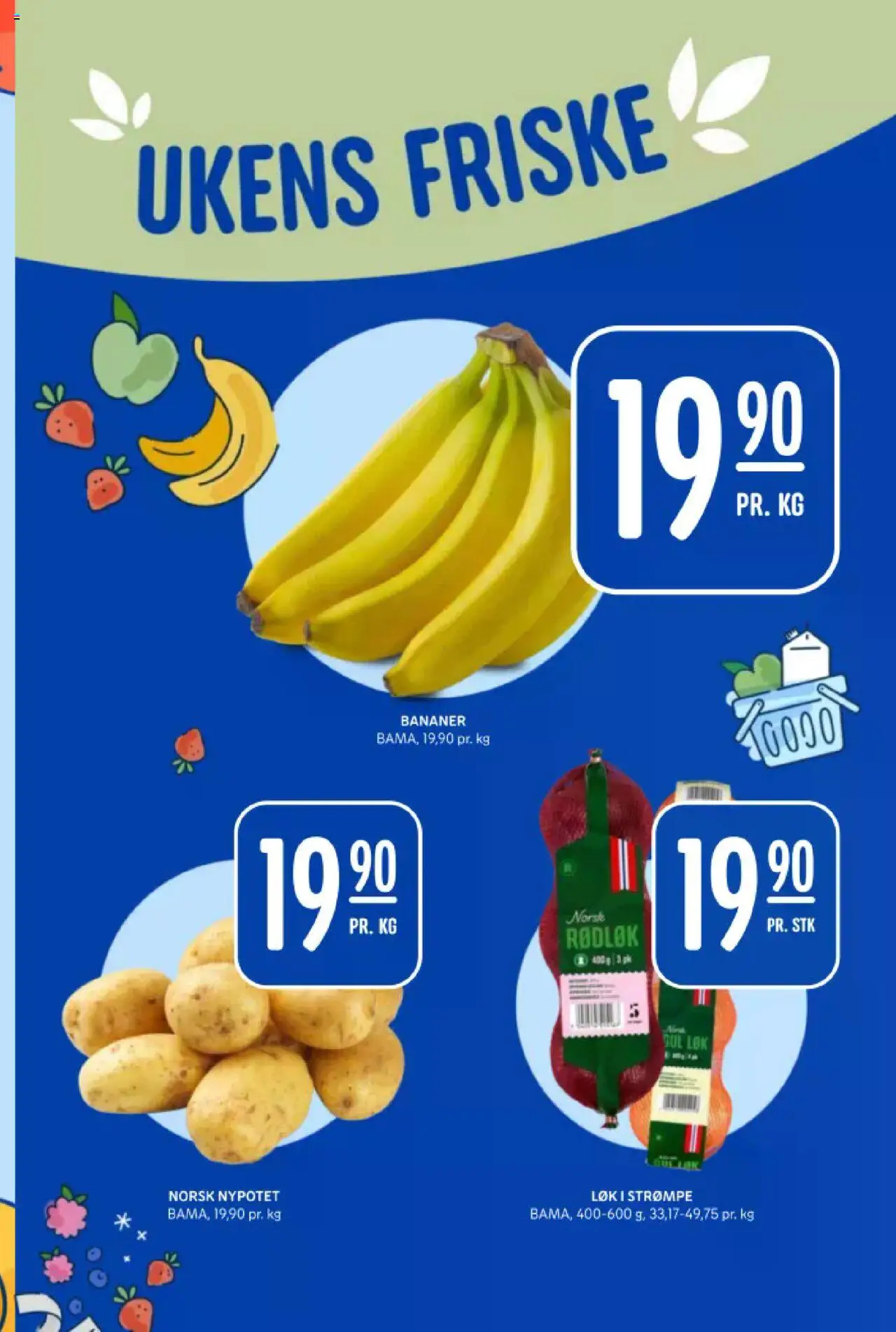  | Side: 14 | Produkter: Bananer, Løk, Суміш дитяча, Rødløk