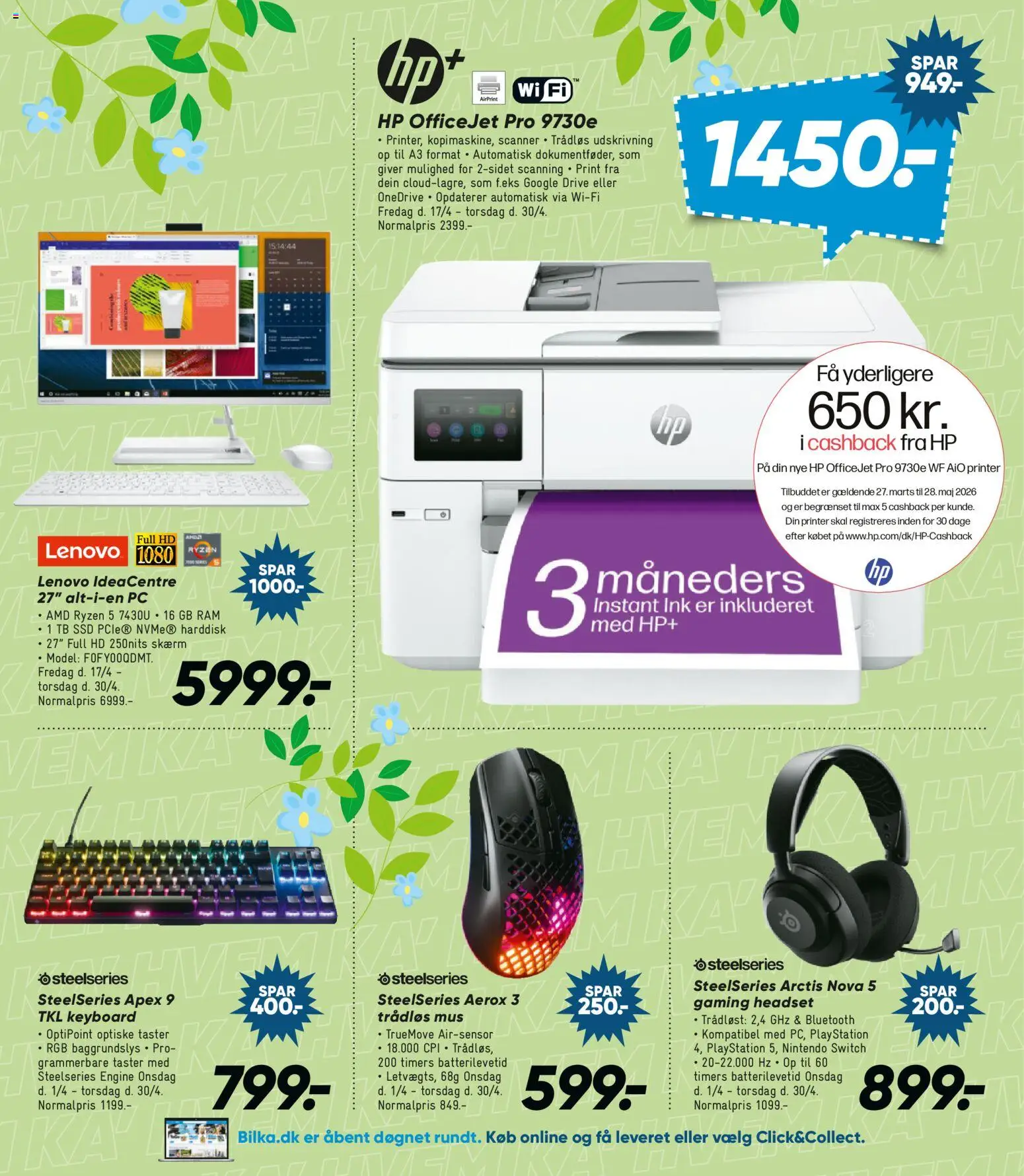 Bilka tilbudsavis – gyldig fra 17.04.2026 | Side: 41 | Produkter: Scanner, Printer, Søm, SSD