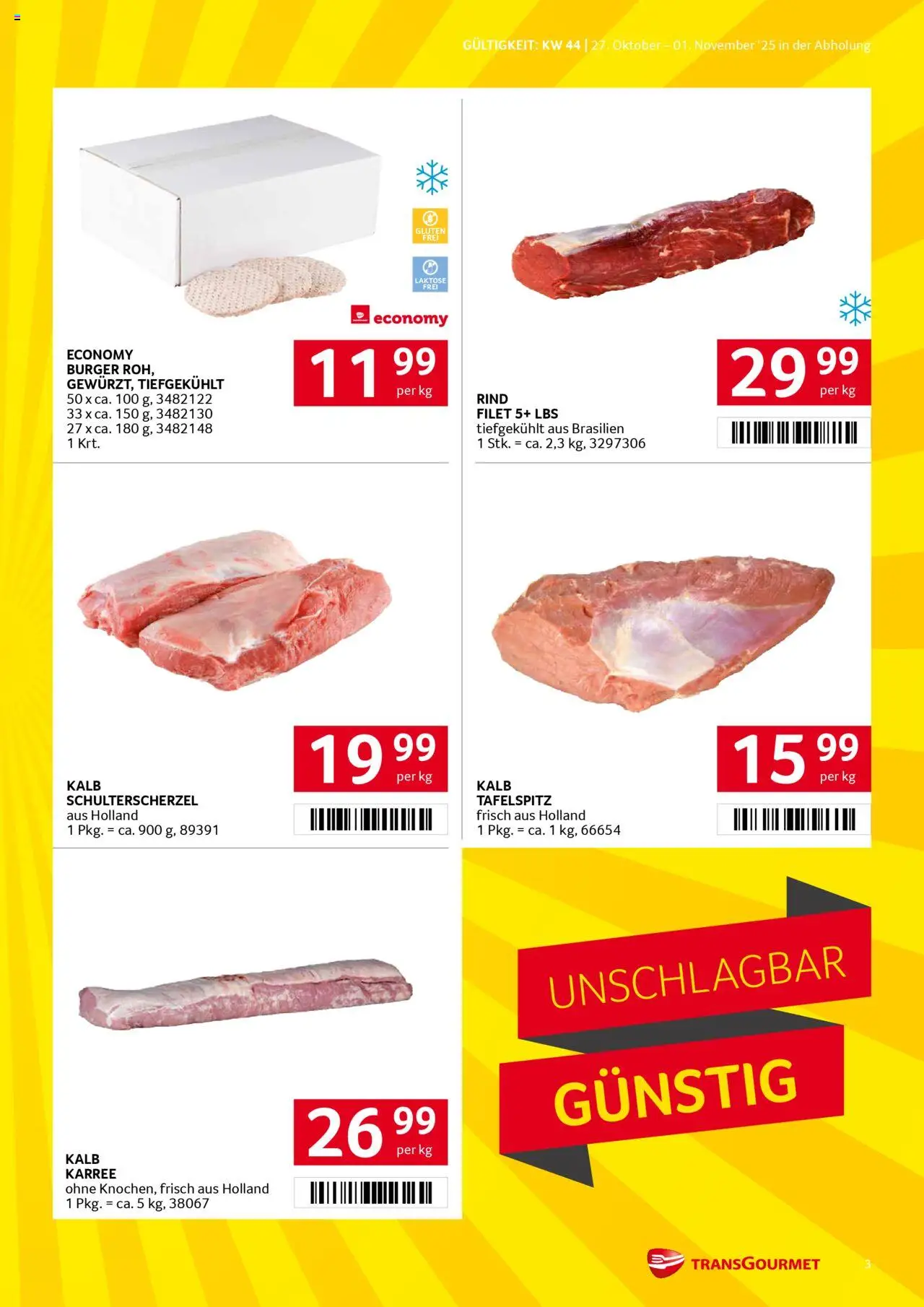 Transgourmet Flugblatt gültig ab 26.10.2025 | Seite: 3
