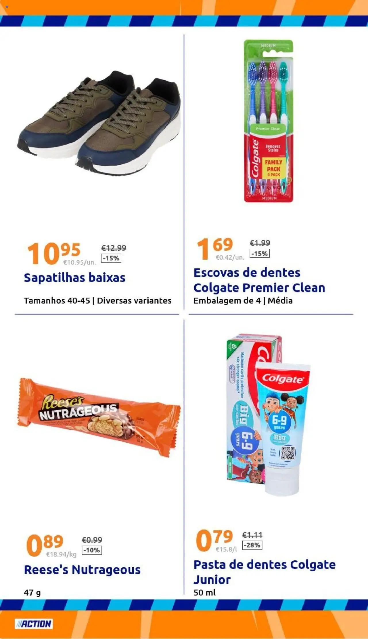Action folheto │ válido de 01.10.2025 | Página: 24 | Produtos: Pasta de dentes, Sapatilhas