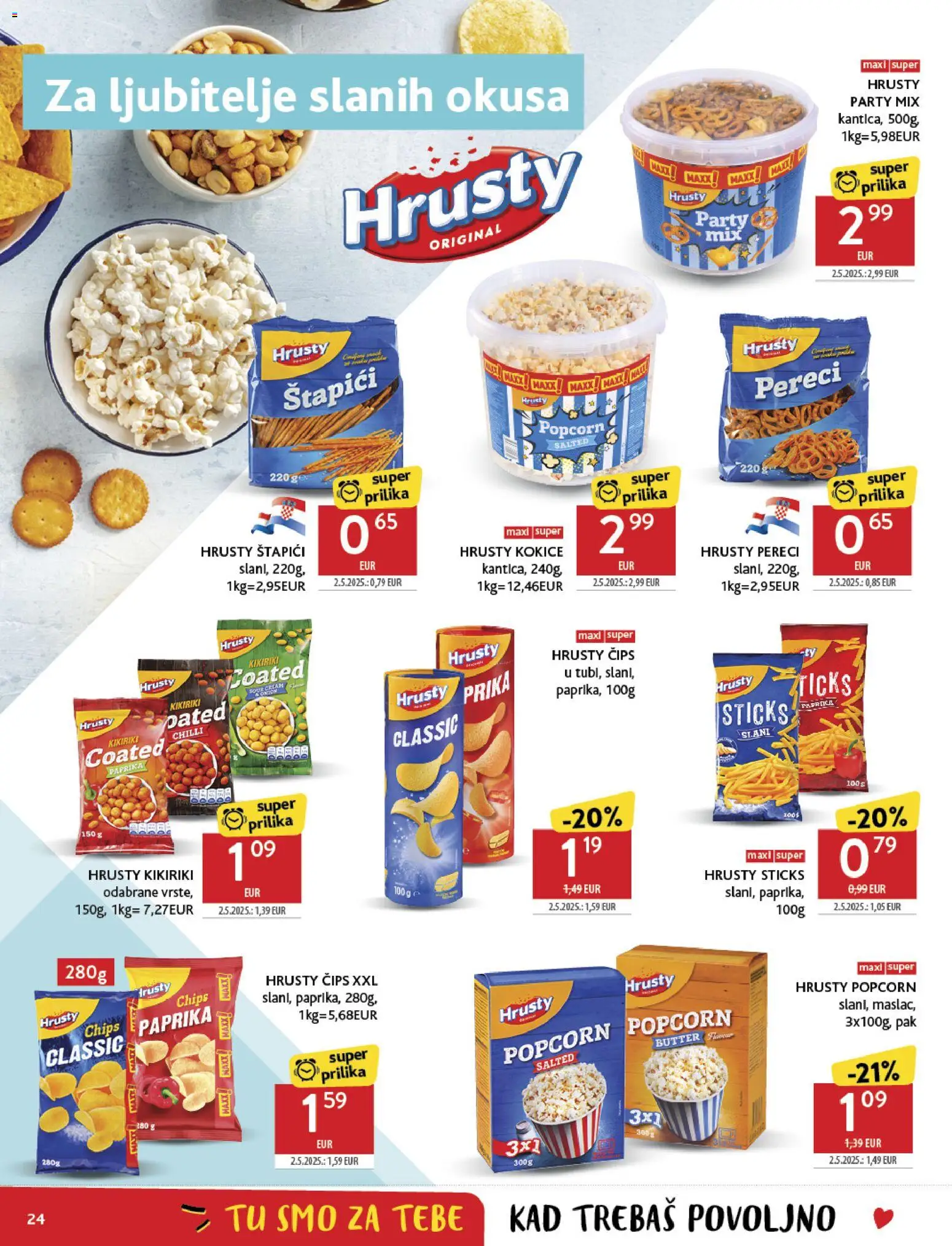 Konzum katalog | vrijedi od 12.11.2025 | Stranica: 24 | Proizvodi: Paprika, Kokice, Kikiriki, Štapići