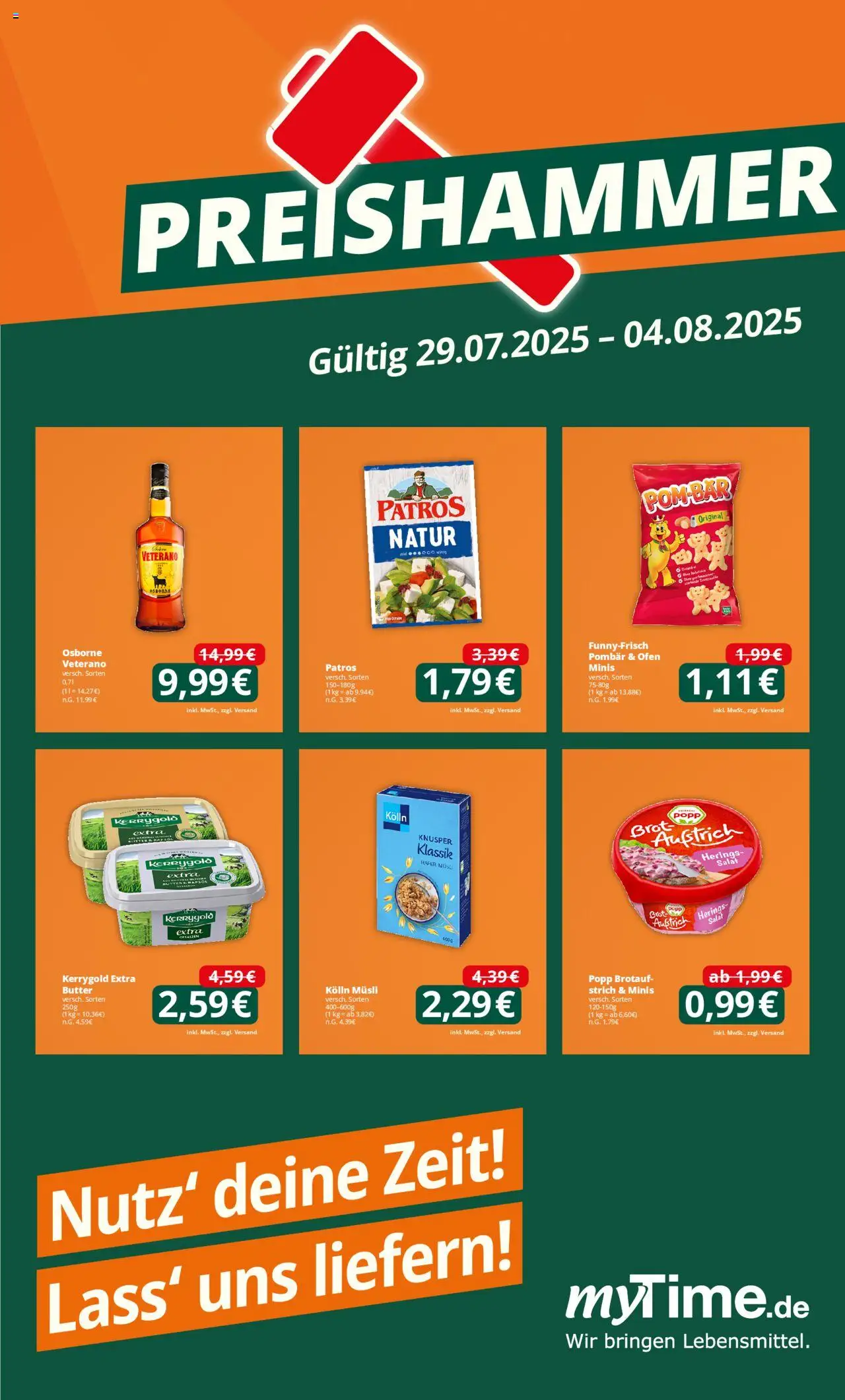 Famila Nordwest Preishammer - gültig ab dem 29.07.2025 | Seite: 1 | Produkte: Musli, Kolln, Patros, Brot