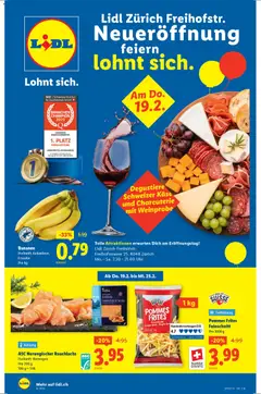 Lidl Aktionen Neueröffnung Zürich ab 19.02.2026 gültig