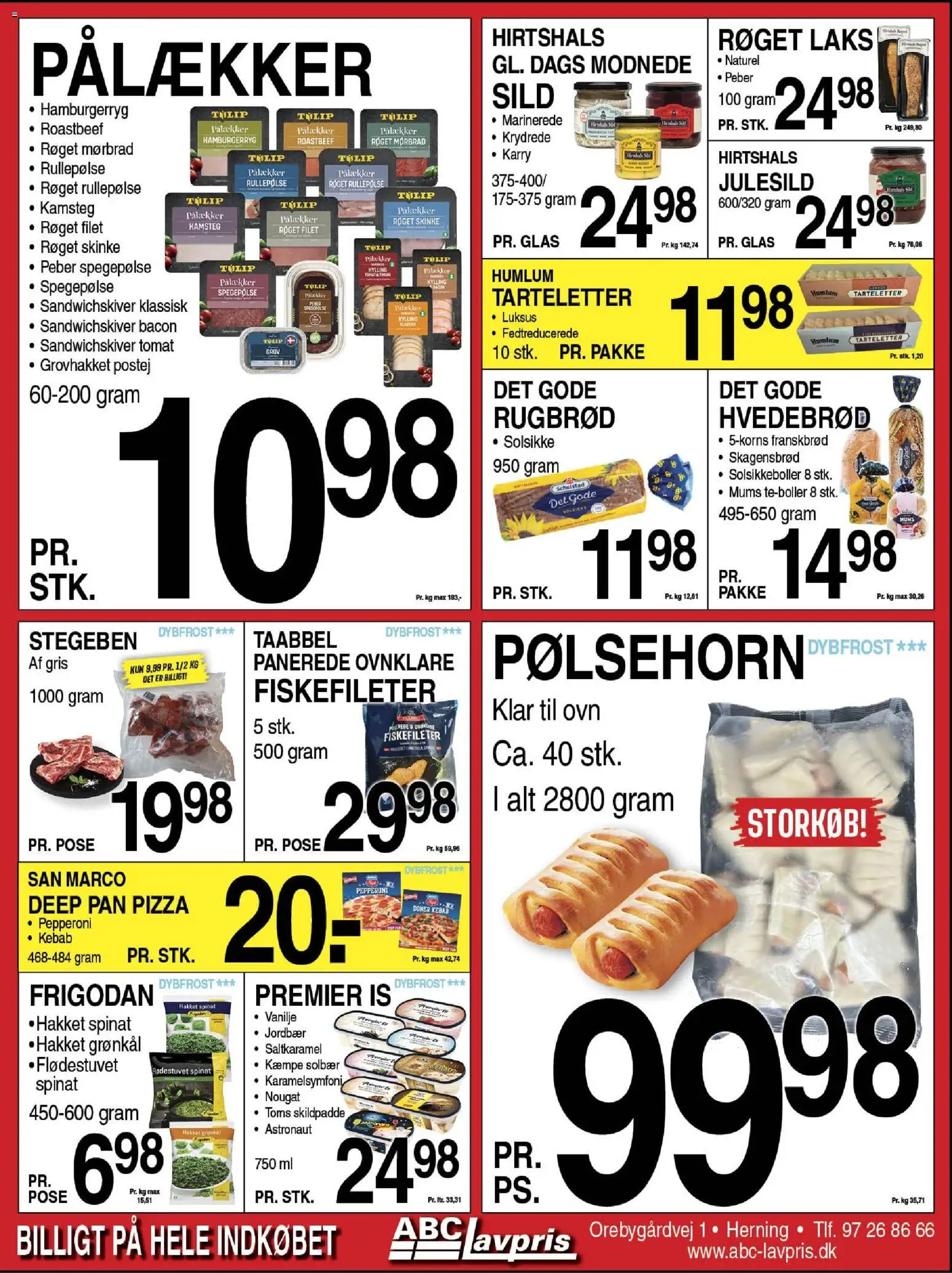 Abc Lavpris tilbudsavis – gyldig fra 05.11.2025 | Side: 6 | Produkter: Jordbær, Is, Nougat, Tarteletter