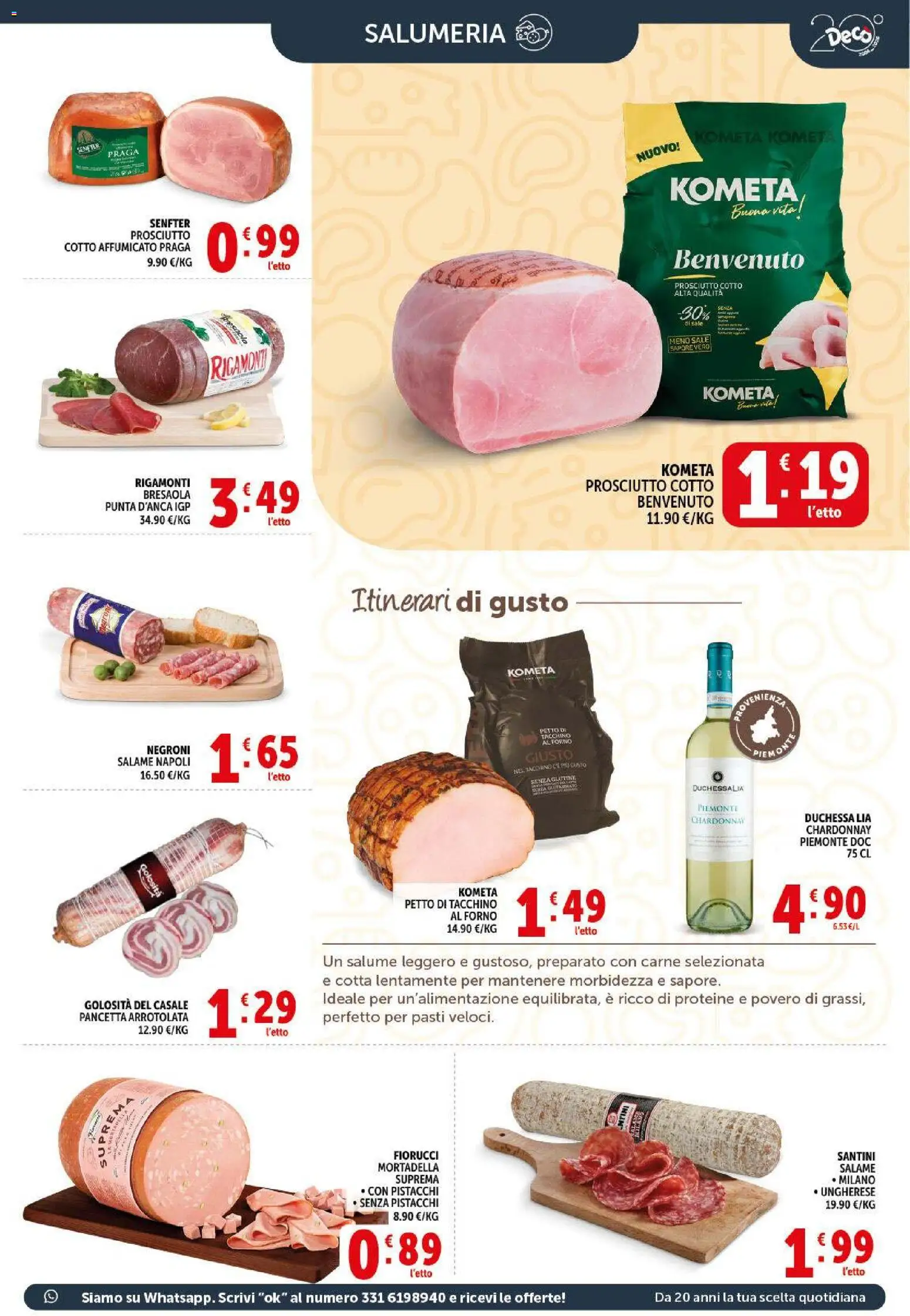 Volantino Decò del 09.04.2026 | Pagina: 5 | Prodotti: Salame, Sale, Mortadella, Forno